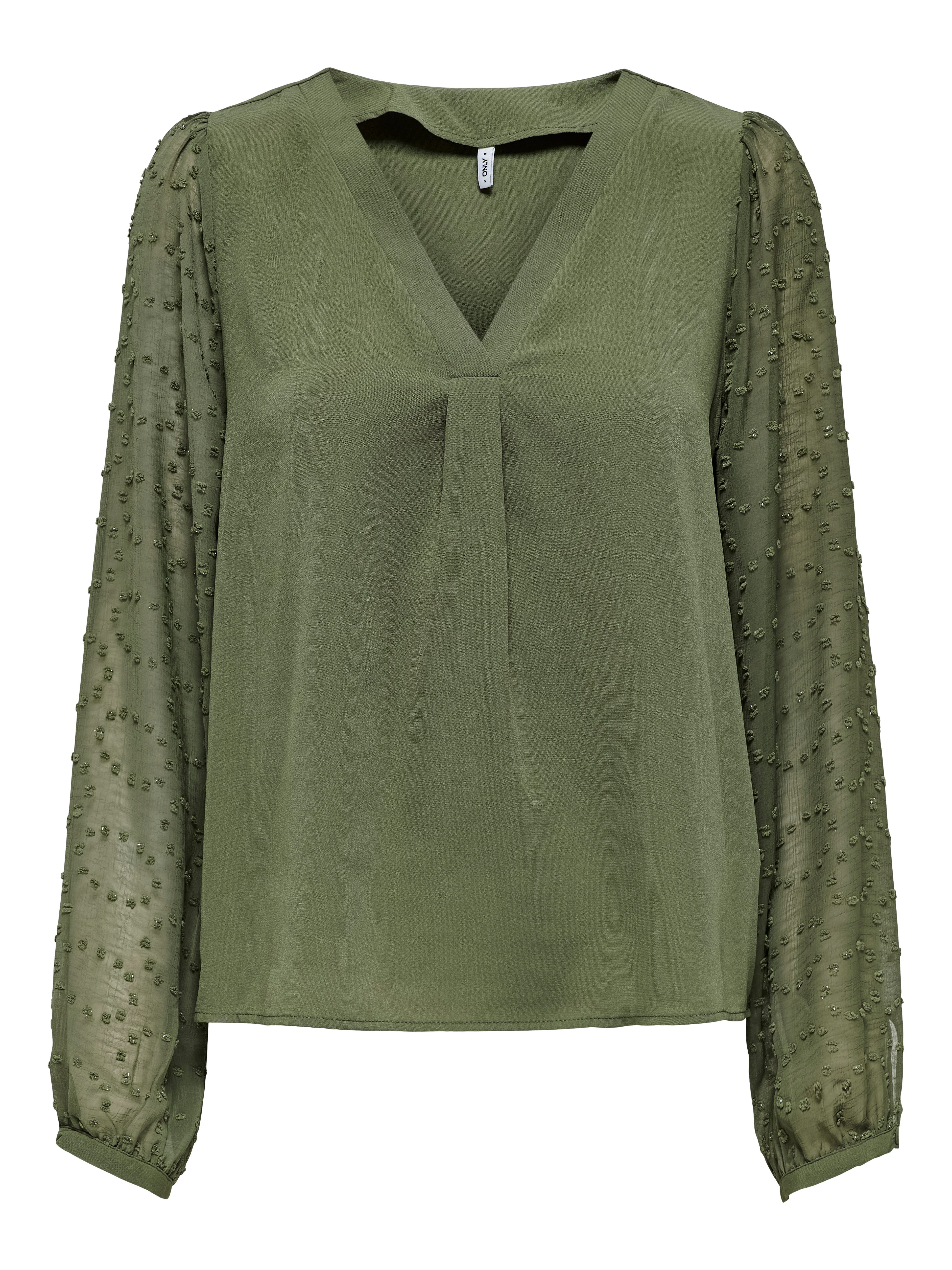 Only Shirtblouse ONLMASJA FR L/S V-NECK SHIRT CS PTM