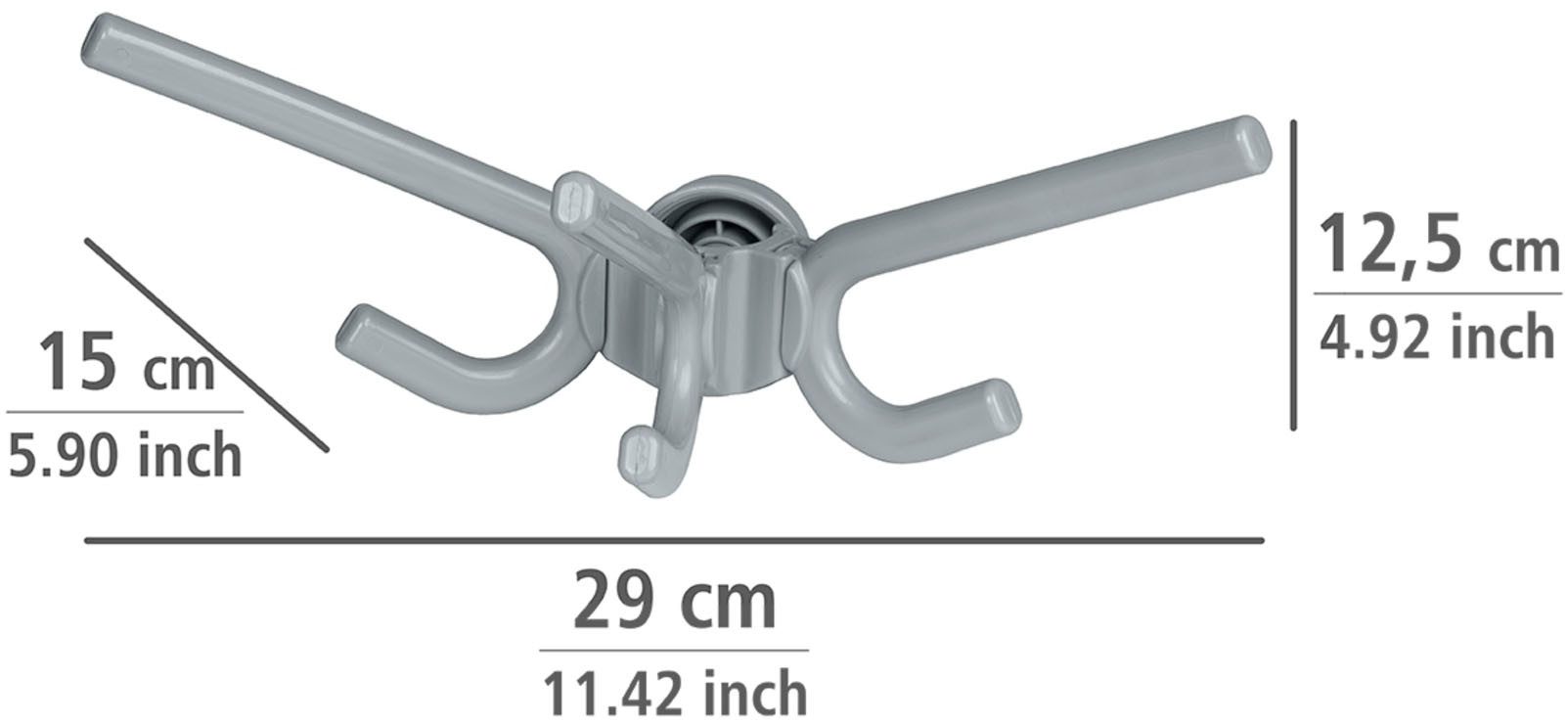 WENKO Kapstokhaken Model Herkules (set, 2 stuks)