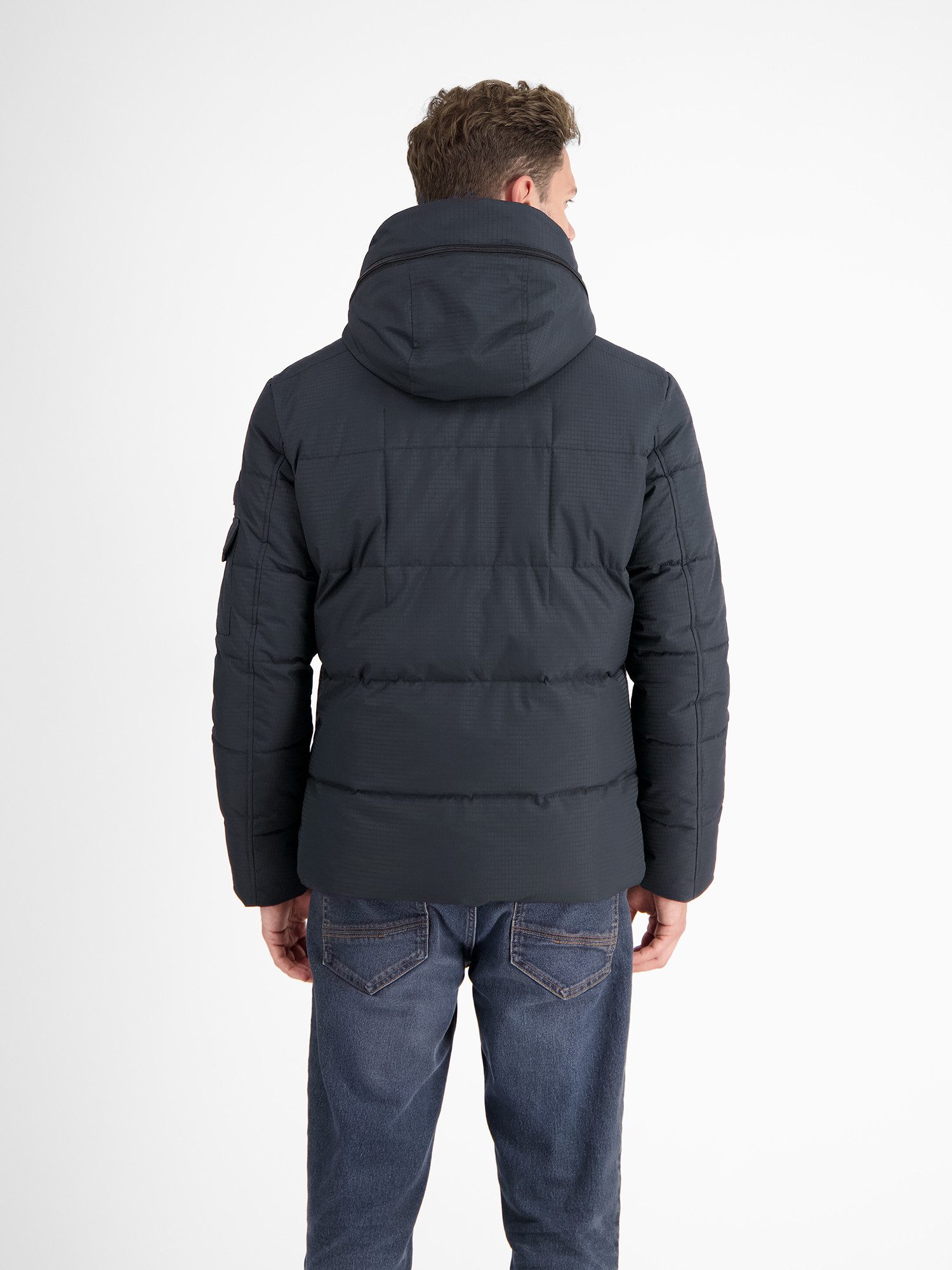 Lerros Gewatteerde jas LERROS gevoerde gewatteerde blouson met afneembare capuchon