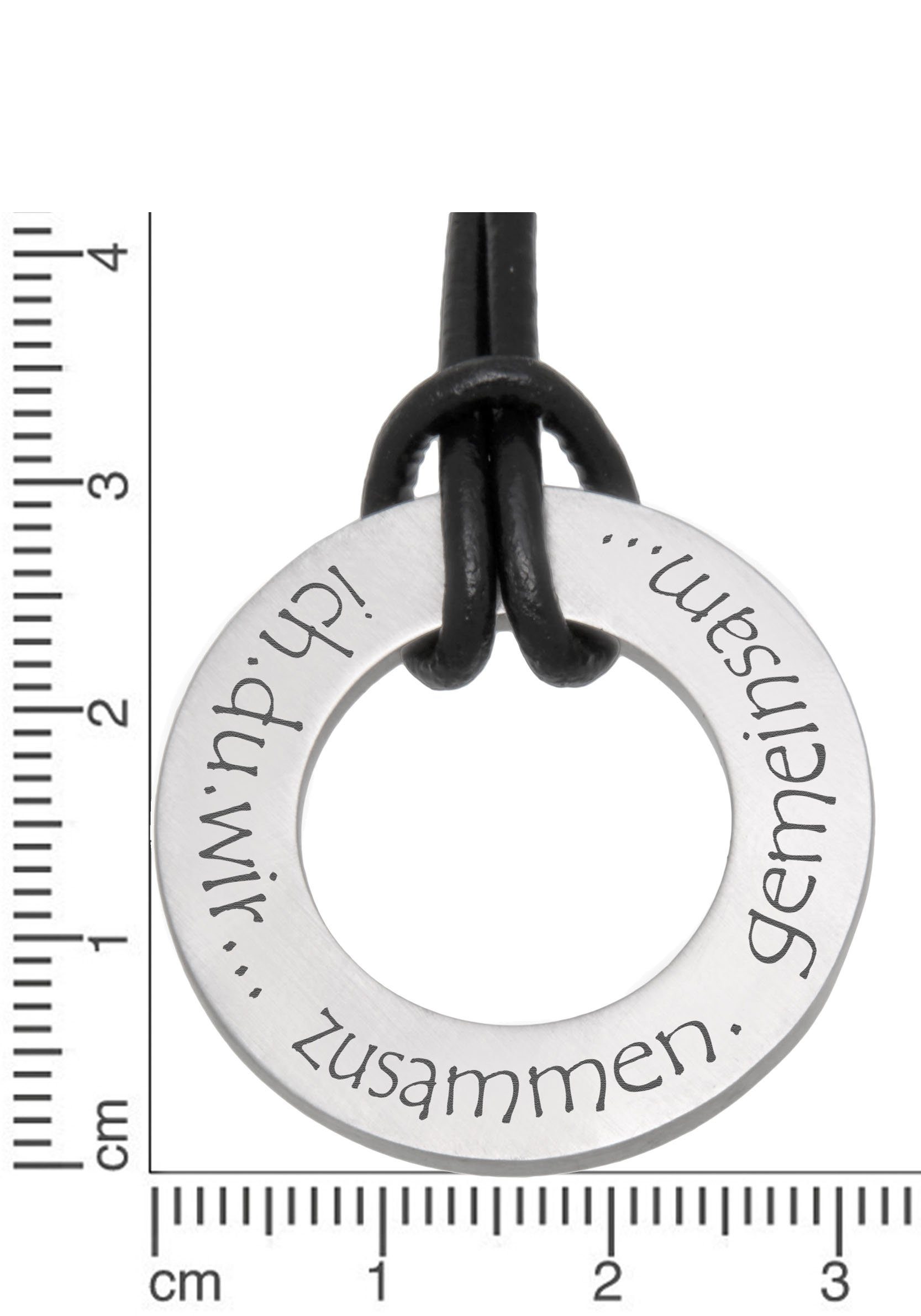 Firetti Ketting met hanger Sieraad cadeau halsketting, leren band