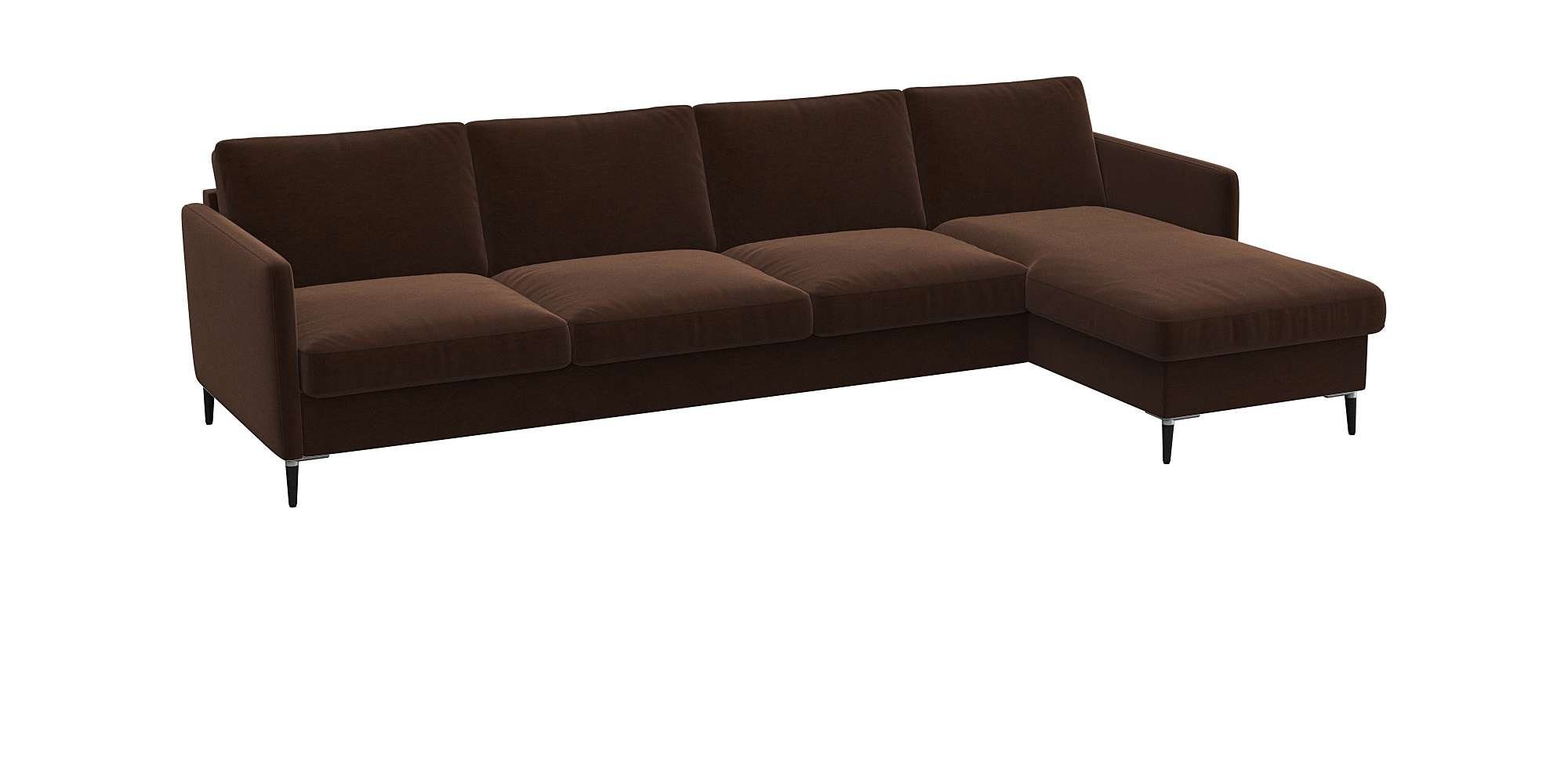 FLEXLUX Hoekbank Fiore, L-vorm, comfortabel en aangenaam door hoogwaardige zitopbouw