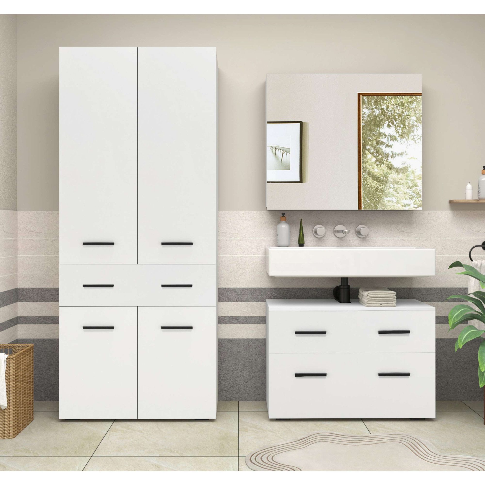 INOSIGN Hoge kast Skara met drie verstelbare legplanken