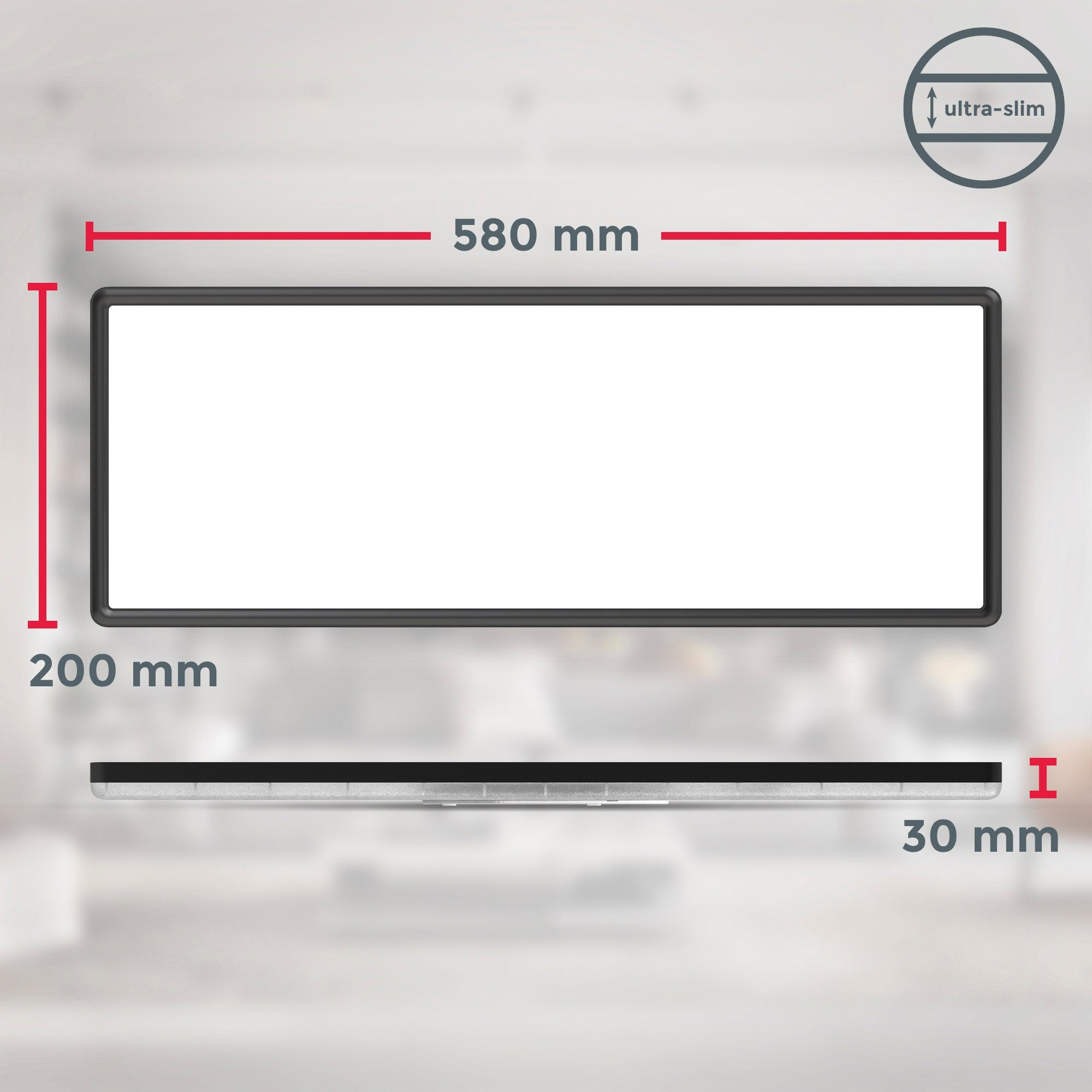 B.K.Licht Led-plafondlamp BK_PL1555 RGBW plafondlamp, LED paneel, met kleurverandering, dimbaar (1 stuk)