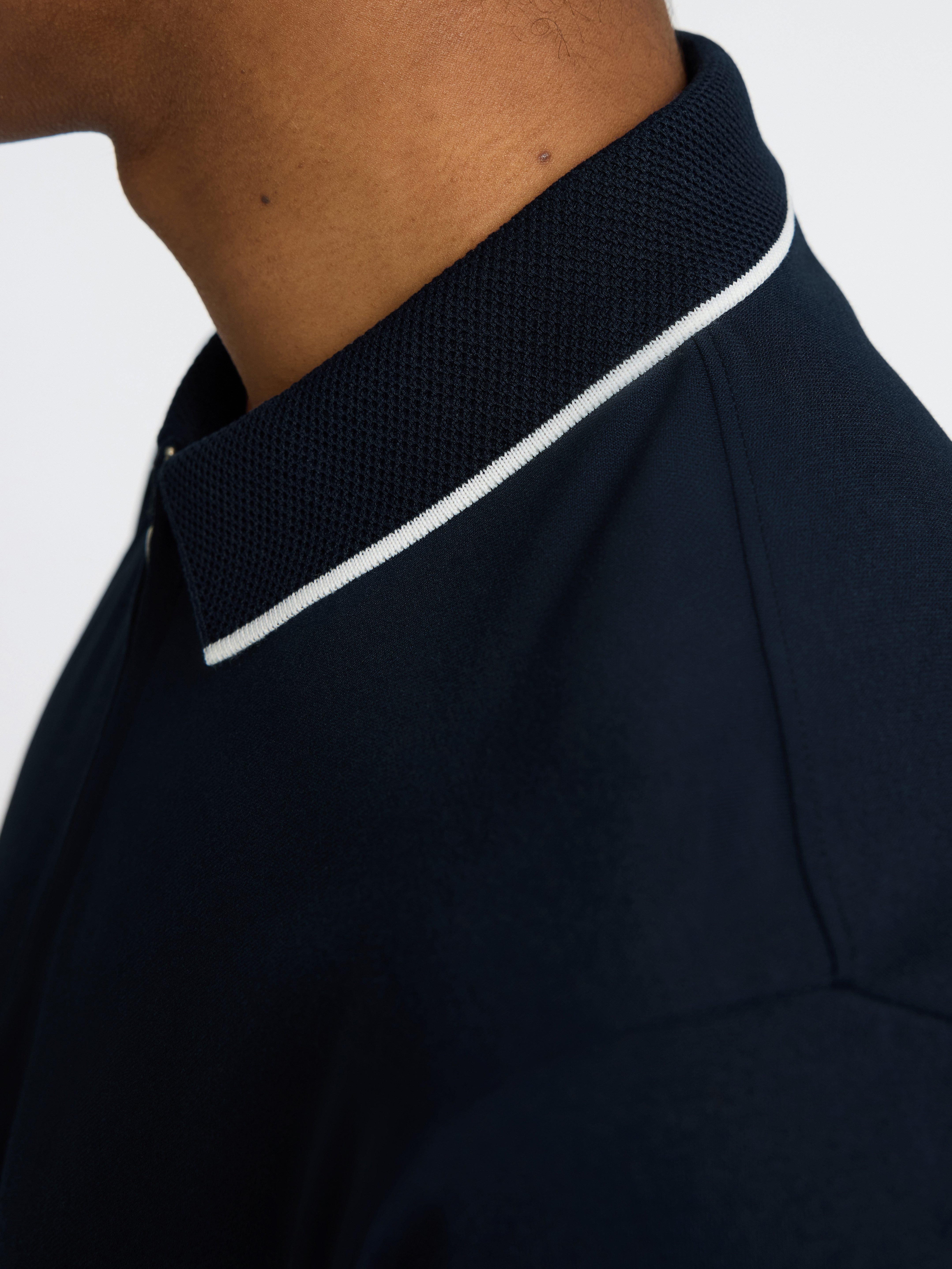 SELECTED HOMME Poloshirt SLHFAVE SPORT ZIP SS POLO NOOS