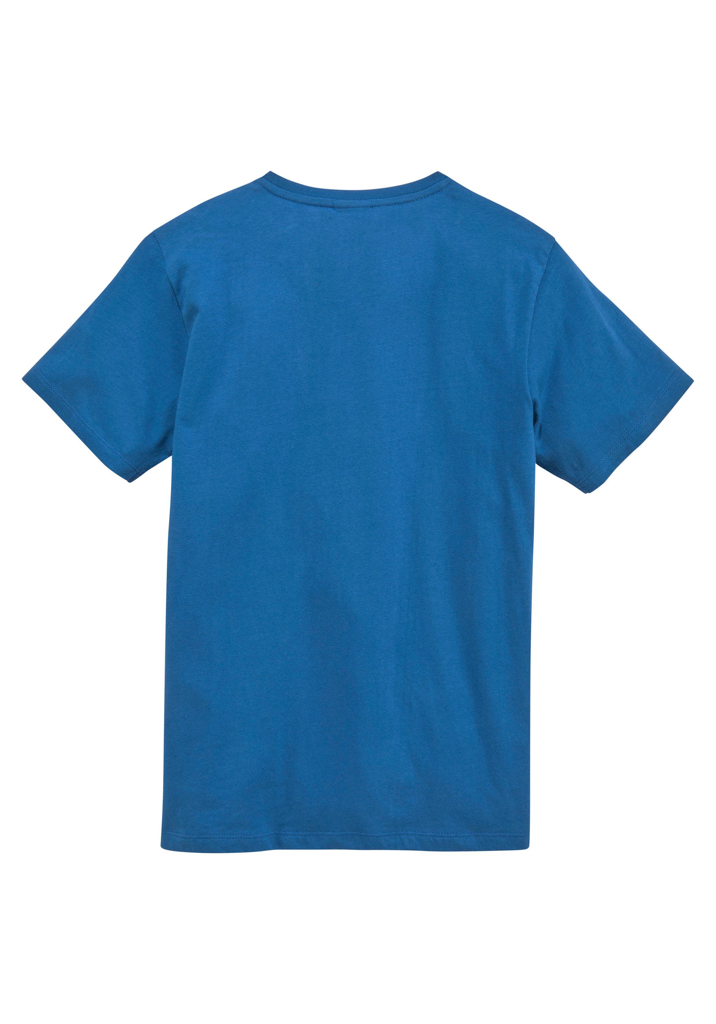 KIDSWORLD T-shirt Met casual print: BIKER Korte mouwen, bedrukt, ronde hals, van katoen