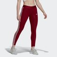 adidas sportswear legging loungewear essentials 3-strepen rood