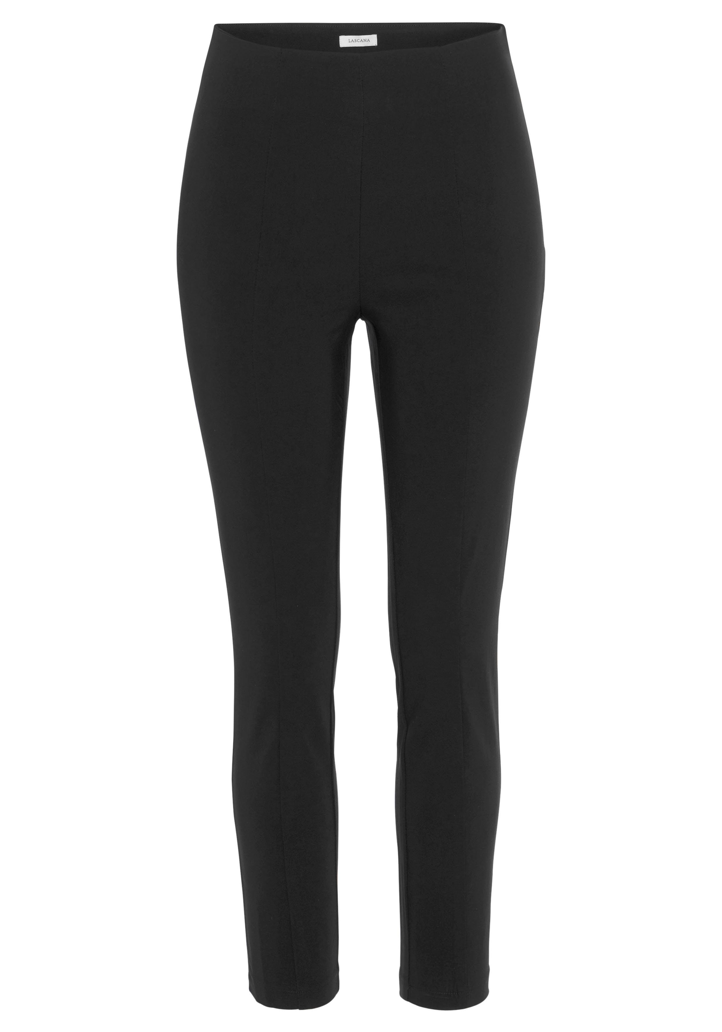 Lascana Stretchbroek met figuurvriendelijke tailleband, elegante stofbroek in smalle pasvorm