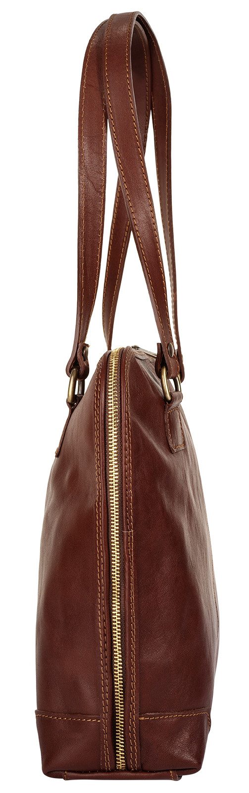 Piké Shopper echt leer, made in italy