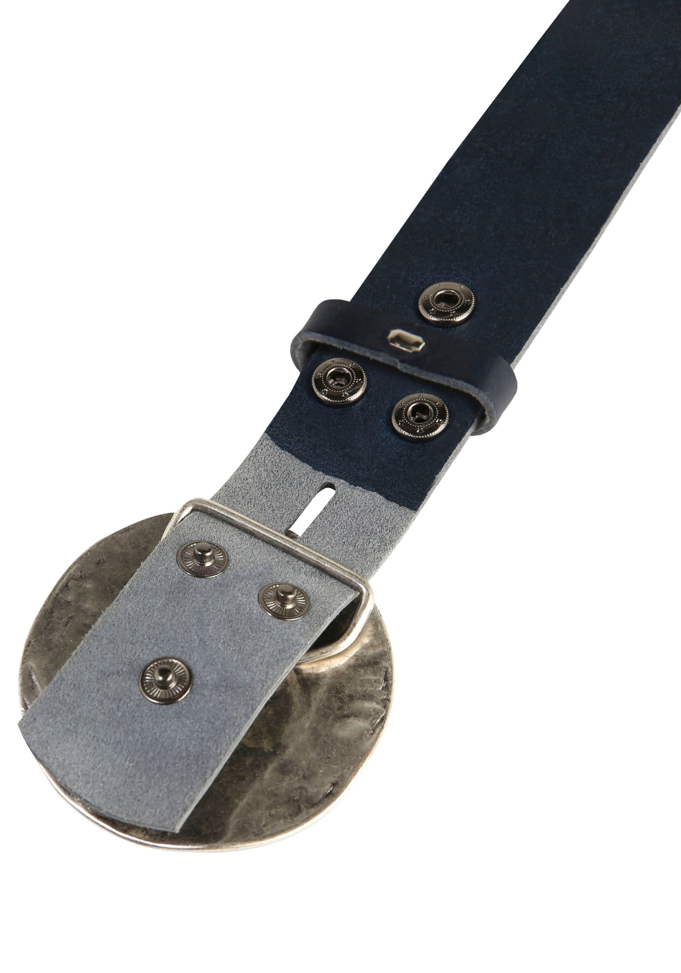 RETTUNGSRING by showroom 019° Leren riem met verwisselbare sluiting "sluiting rond golf"