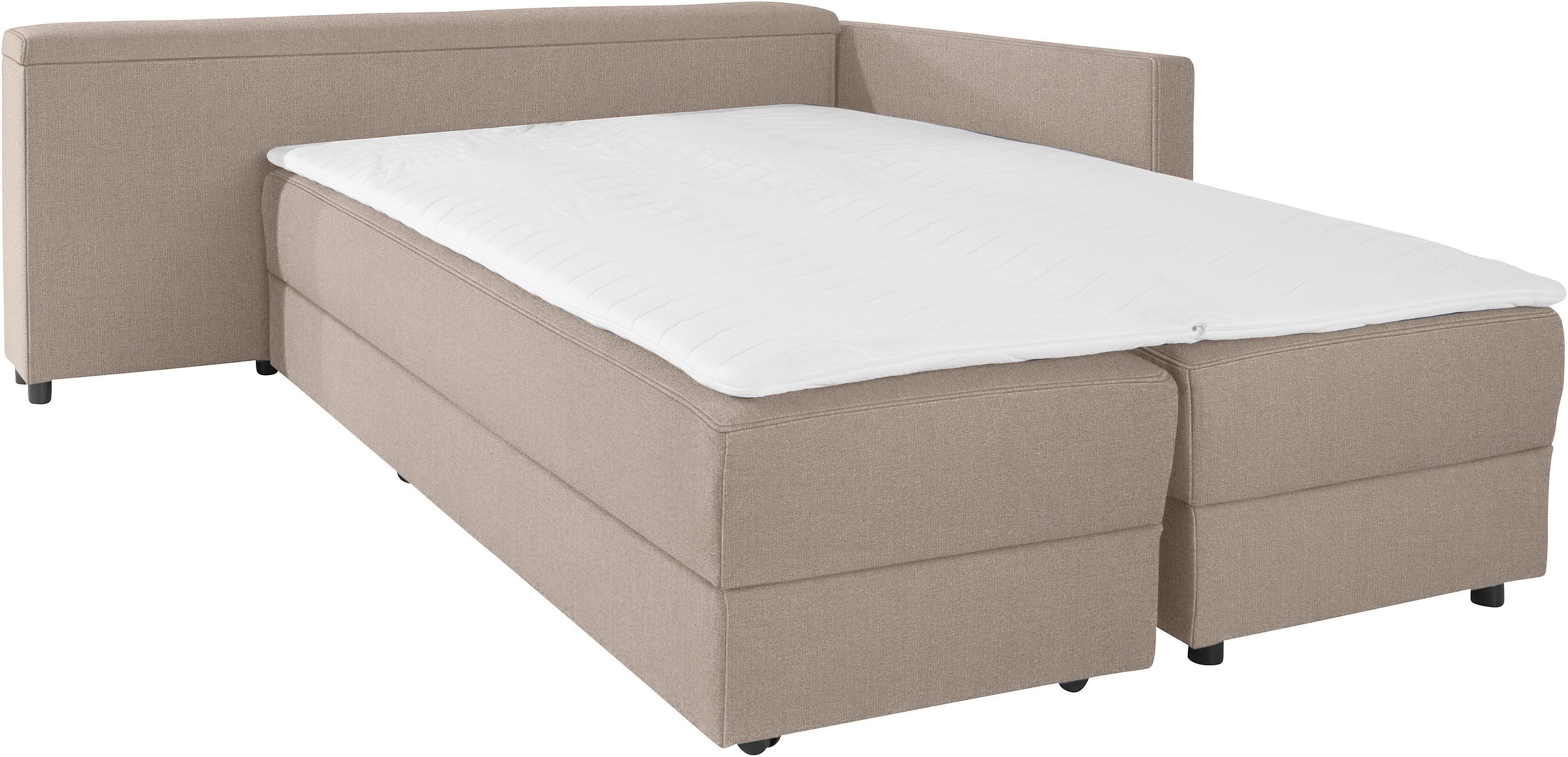 LOOKS BY WOLFGANG JOOP Hoekbank LooksIII L-vorm door draaifunctie tot bed verwisselbaar, inclusief opbergvak