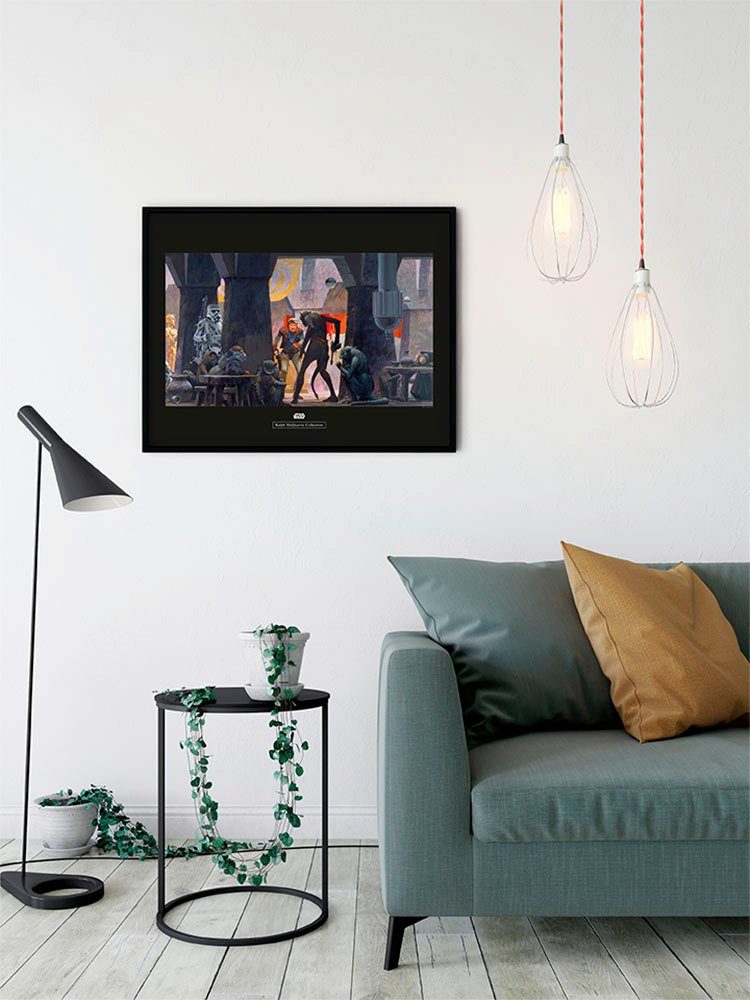 Komar Wanddecoratie Star Wars Classic RMQ Mos Eisley Streets Wanddecoratie voor de kinderkamer - zonder lijst (1 stuk)