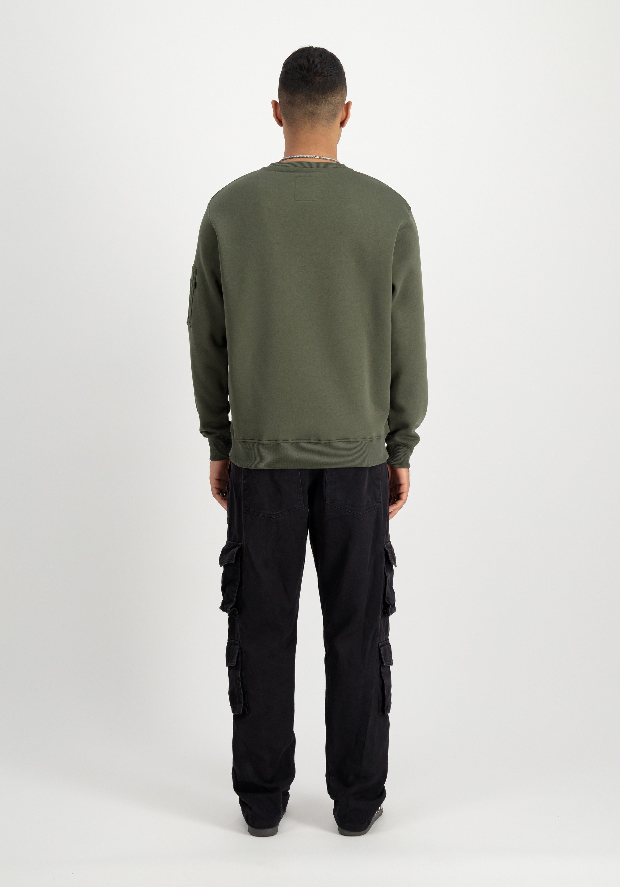 Alpha Industries Sweater Alpha Industries Men - Sweatshirts Satin Logo Sweatshirt