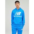 new balance hoodie nb essentials stacked logo hoodie blauw
