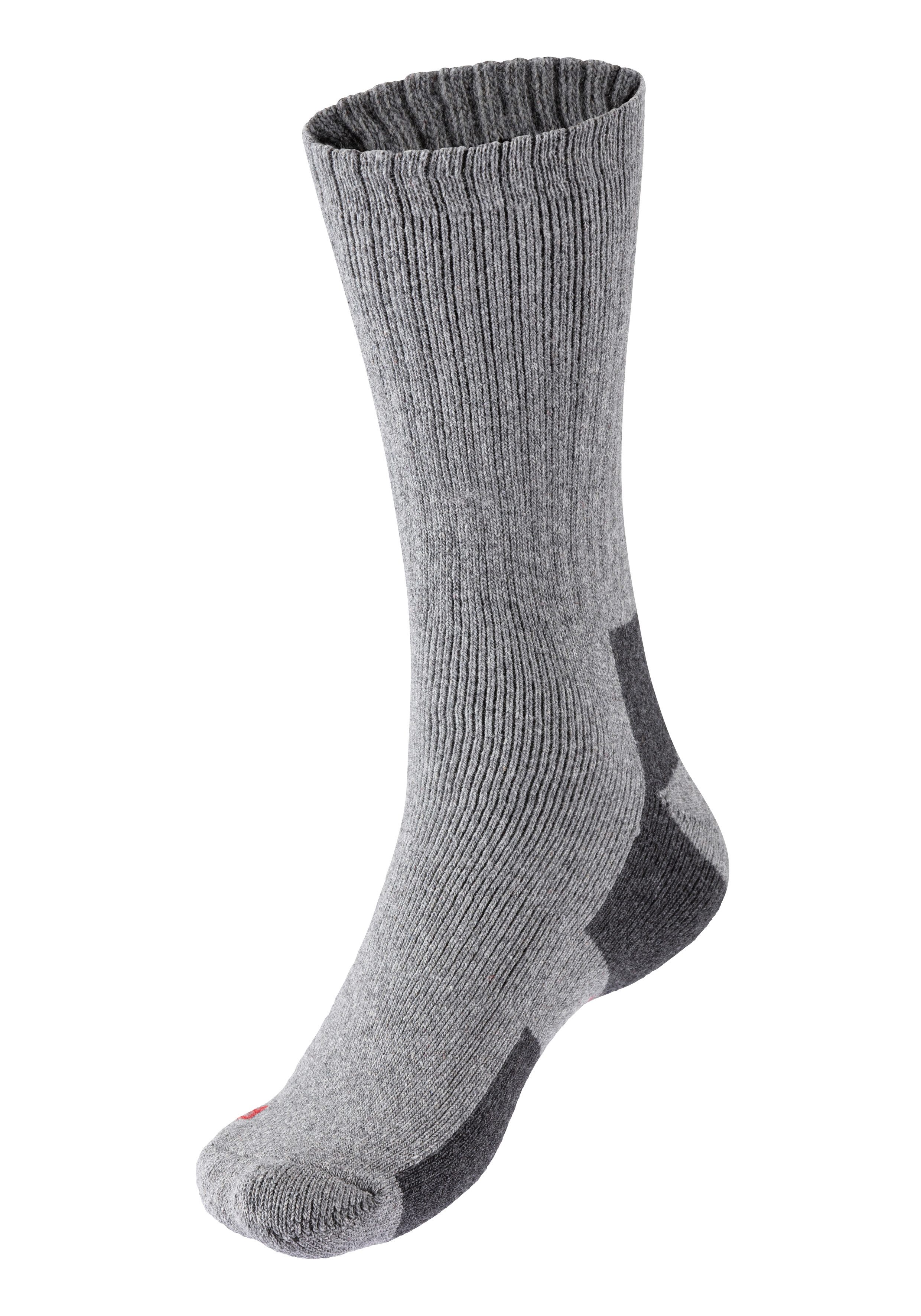 Apollo Basic sokken THERMAL/TRACKING SOCKS Unisex met verwarmende merinowol (2 paar, Set van 3)