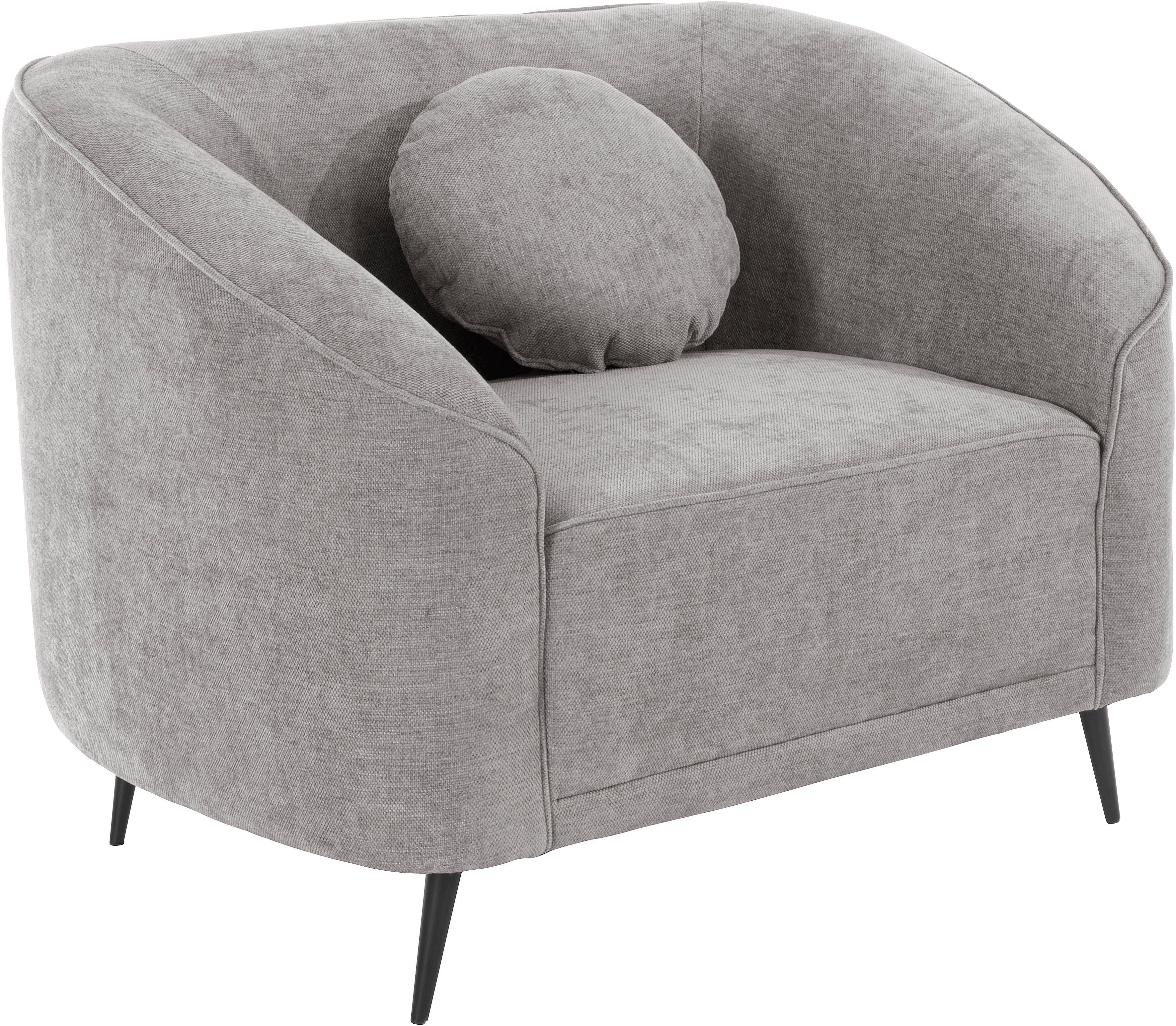 Leonique Fauteuil Ashly in 3 overtrekvarianten, bouclé, fluwelige look en zachte structuurstof.
