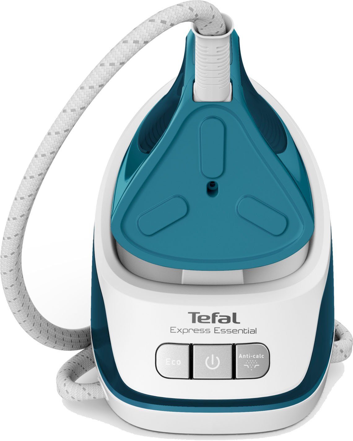 Tefal Stoomstrijksysteem Express Essential, 2200 W, Xpress Glide Bügelsohle, Calc Clear, 5,2 bar druk, stoomstoot: 280 g/min., stoomopbrengst: 120 g/min.