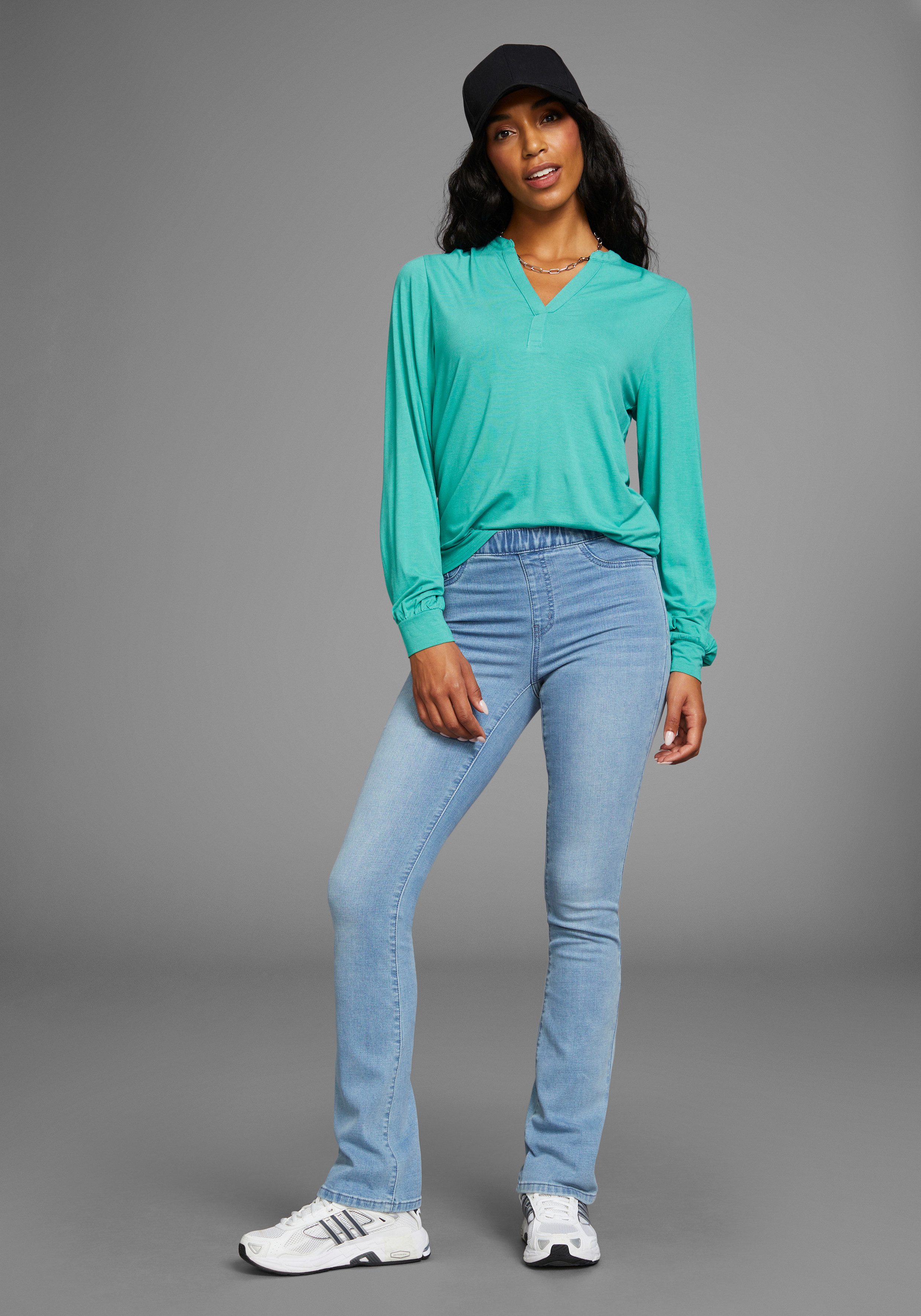 Arizona Jeggings Bootcut met lichte thermo-effect
