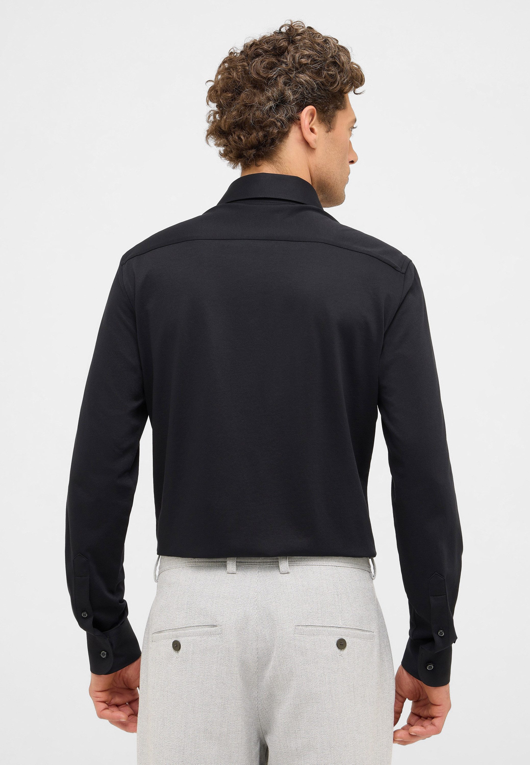Eterna Overhemd met lange mouwen Slim fit NON IRON (strijkvrij)