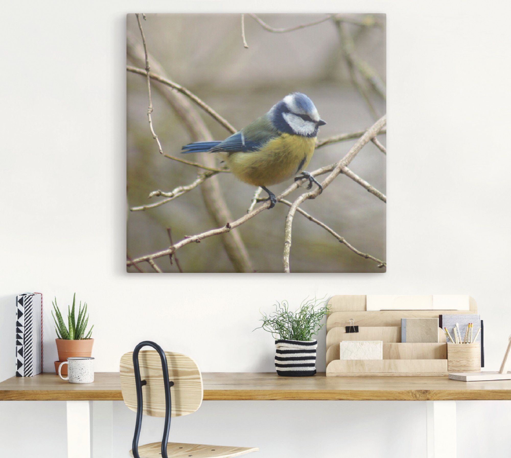 Artland Artprint Pimpelmees als artprint op linnen, muursticker in verschillende maten