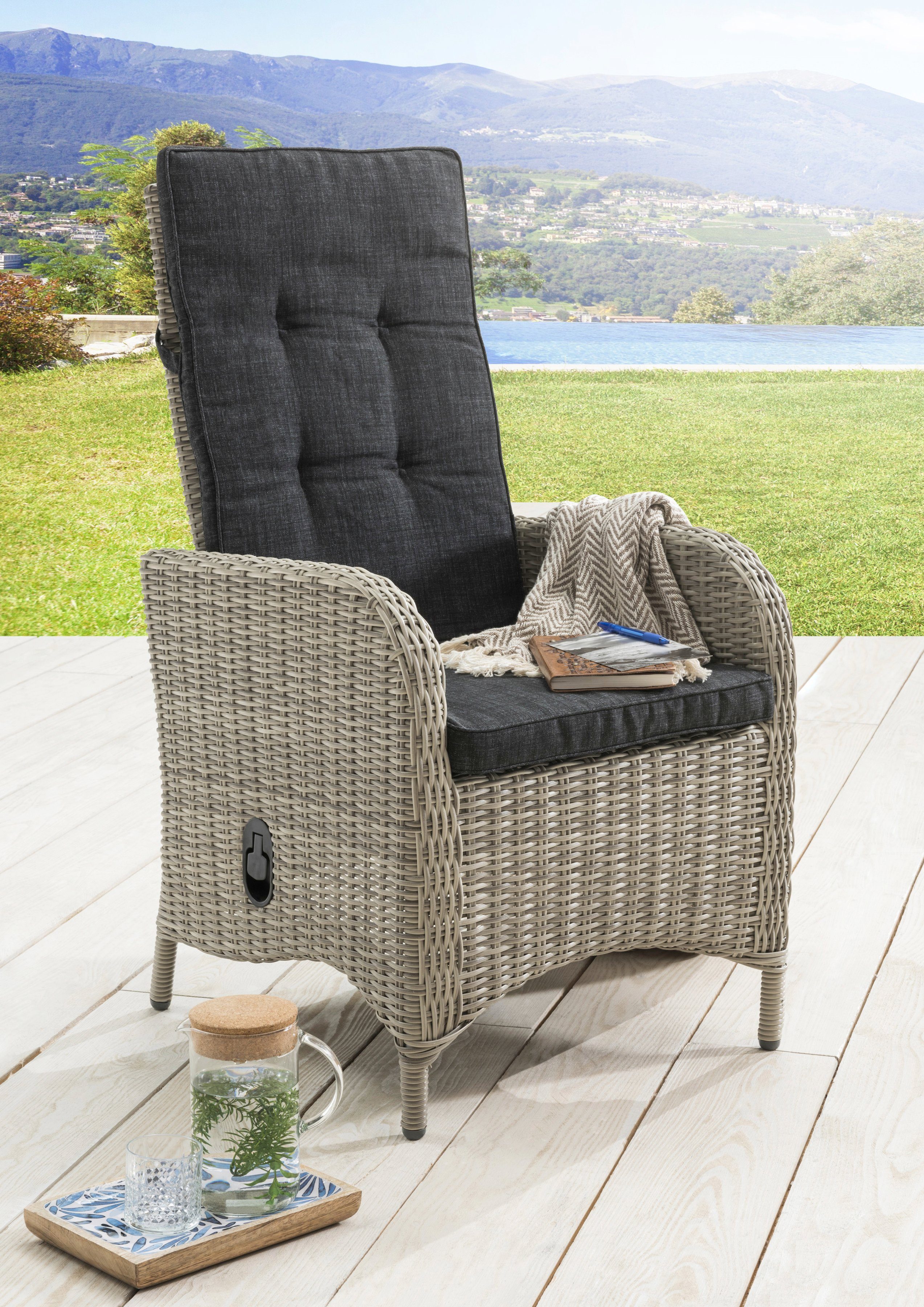 Destiny Tuin-eethoek Palma Luna Aluminium, polyrotan (set, 10-delig)