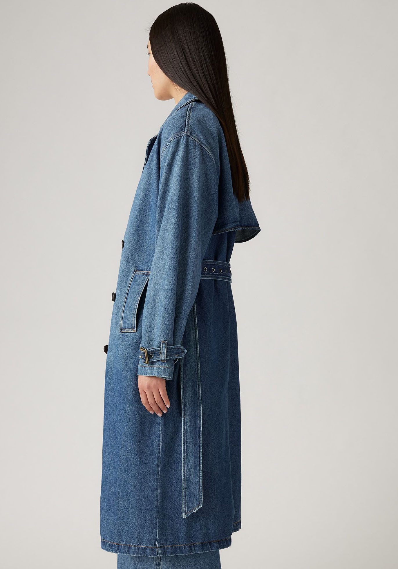 Levi's® Trenchcoat SPADE TRENCH met riemlussen