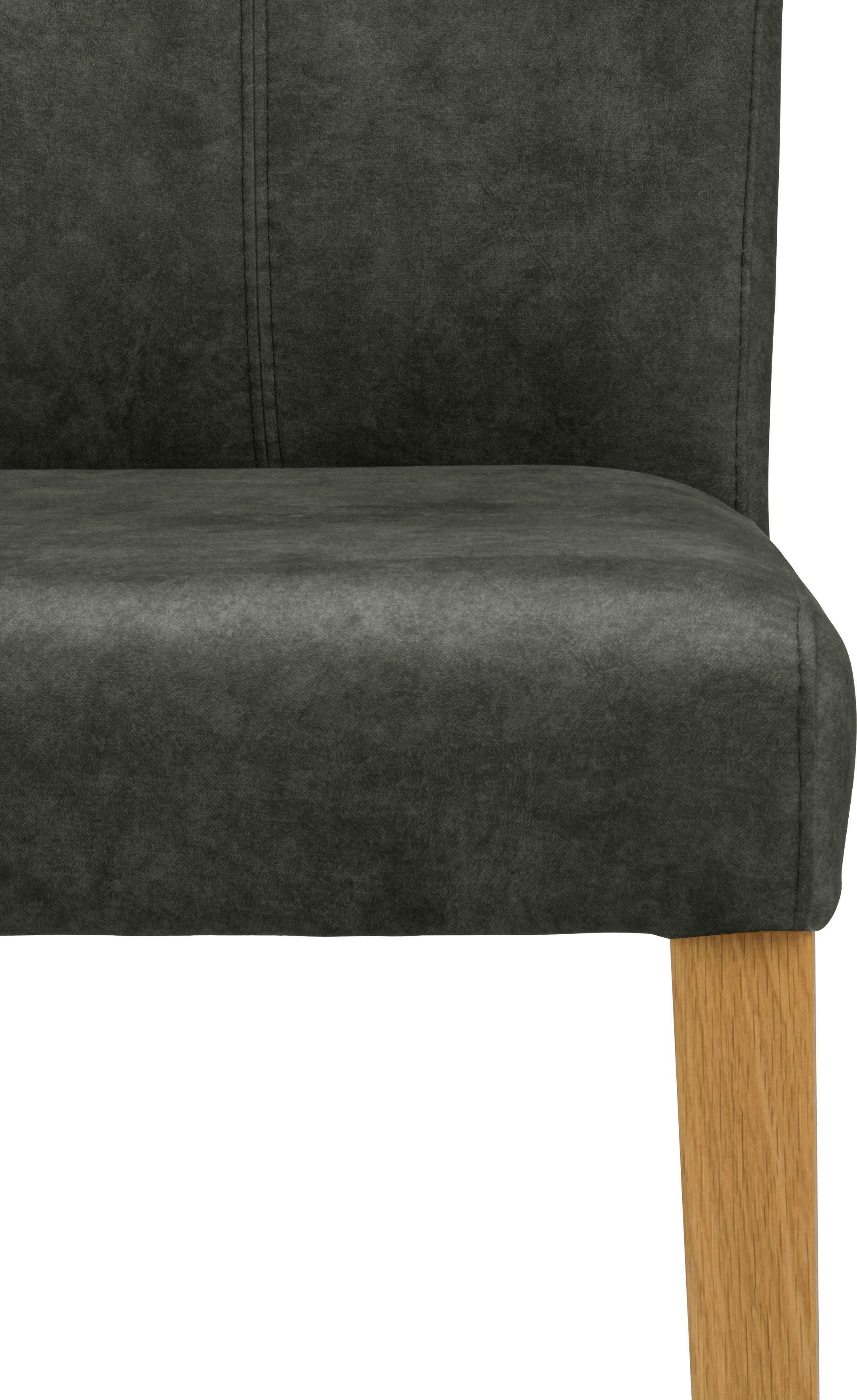 Home affaire Eetkamerstoel Aspen gestoffeerde stoel Massief houten frame, in veel bekledingskwaliteiten landhuis (set, 2 stuks)