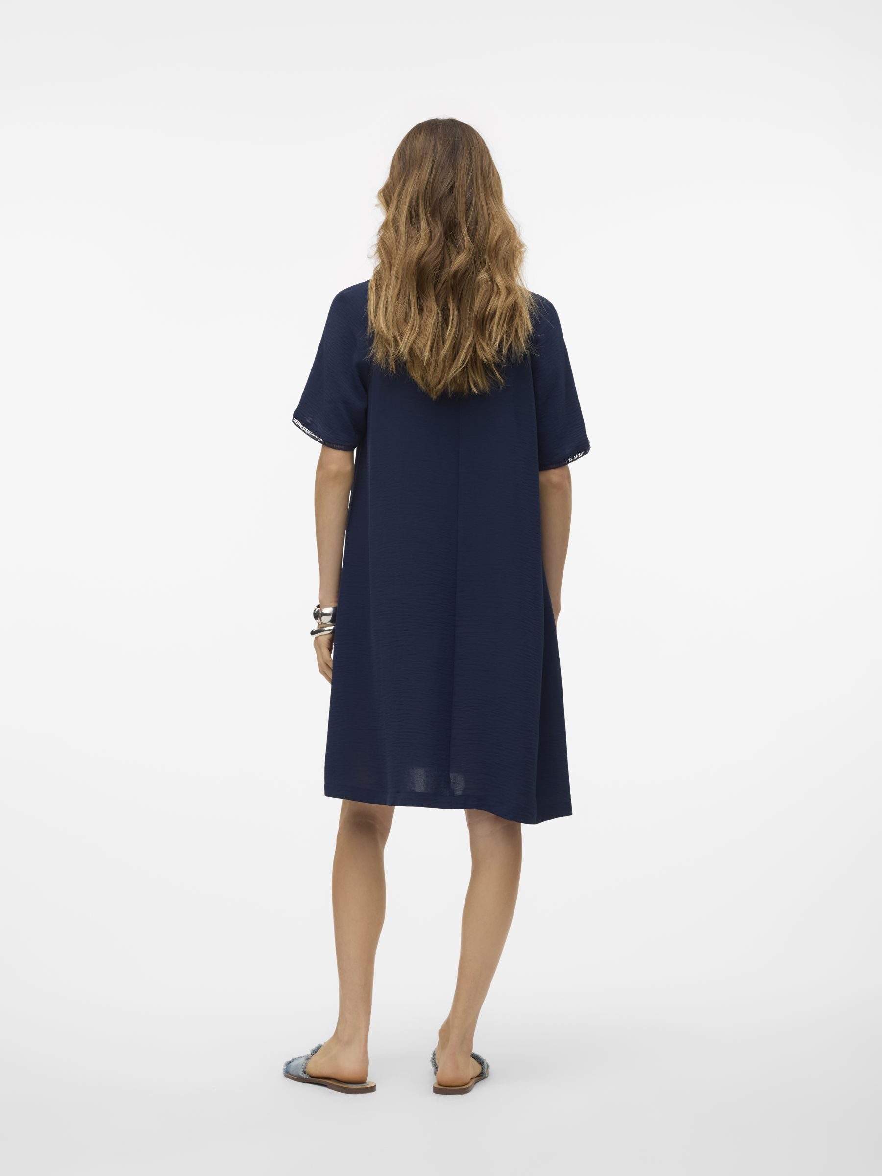 Vero Moda Mini-jurk VMALVA GITTE SS SHORT DRESS WVN GA
