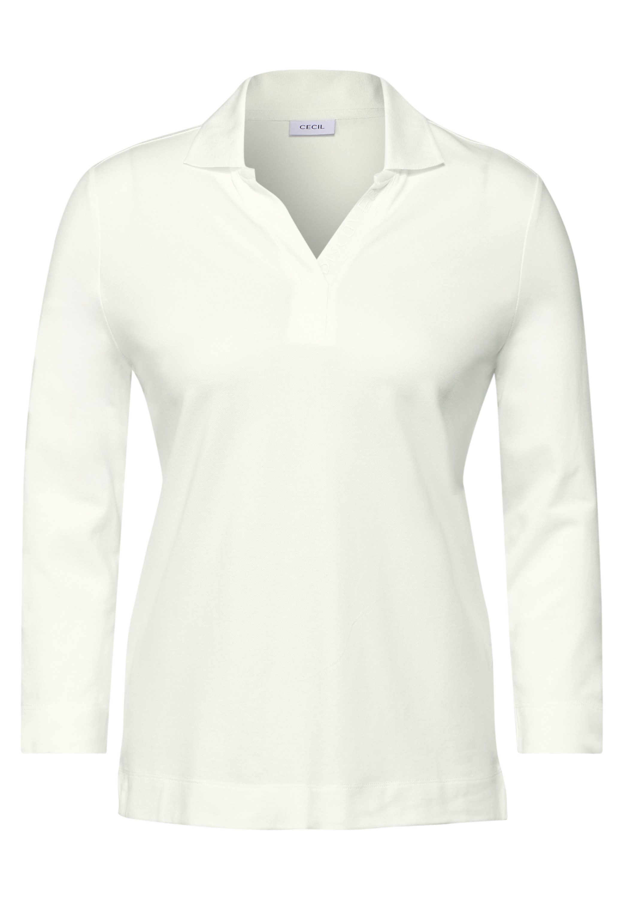 Cecil Shirt met 3/4 mouwen met een polokraag