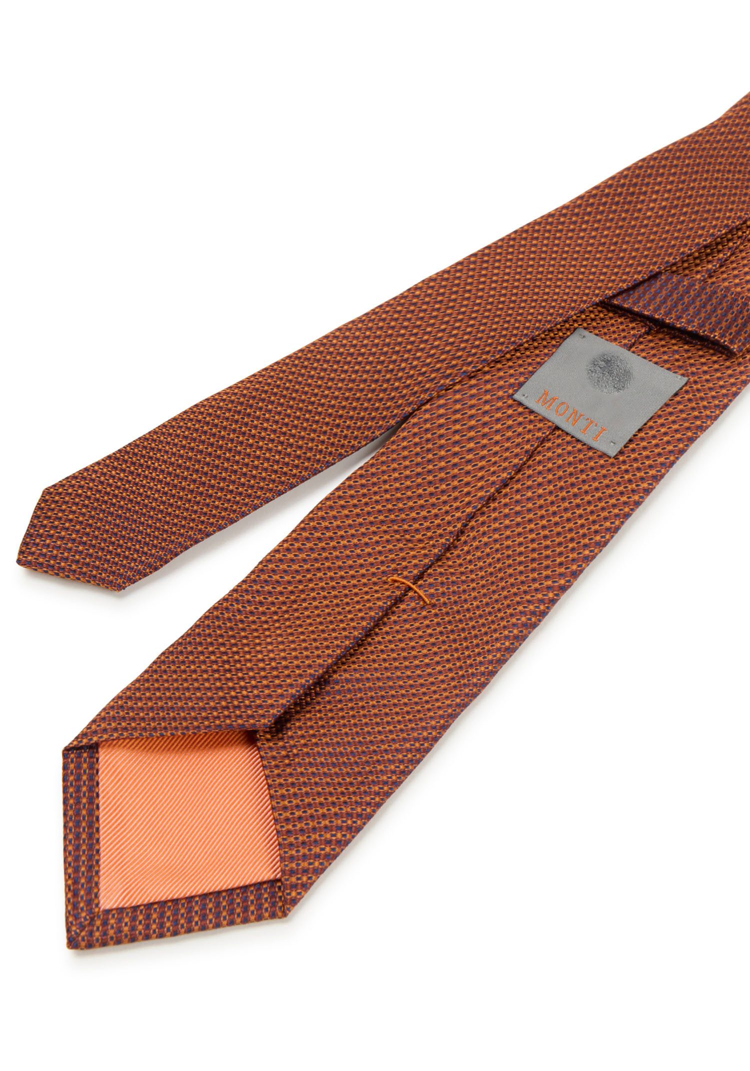 MONTI Stropdas van pure zijde, minimalistisch patroon, 6,5 cm breed