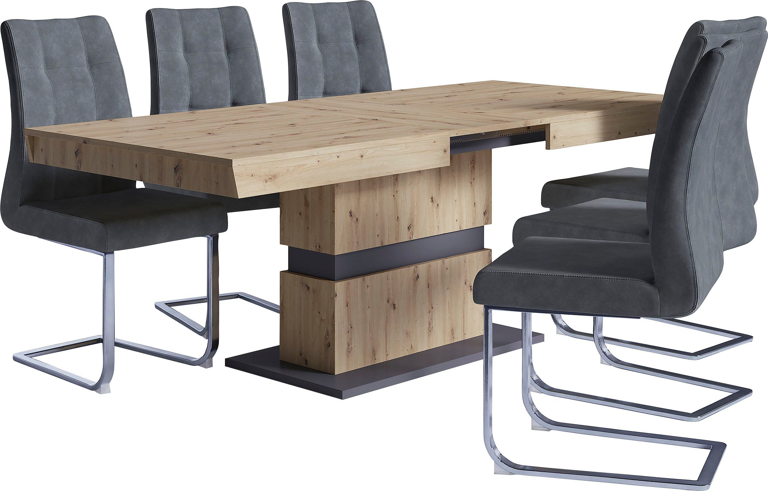 byLIVING Eettafel Matthew met uittrekfunctie, breedte 140-195 cm of 160-215 cm