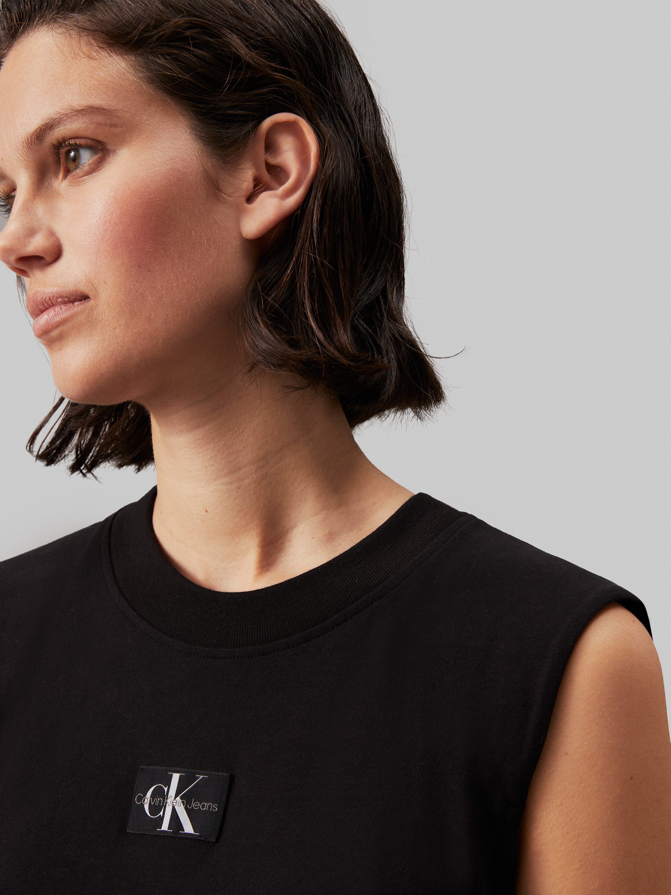 Calvin Klein Shirtjurk WOVEN LABEL LOOSE TEE DRESS