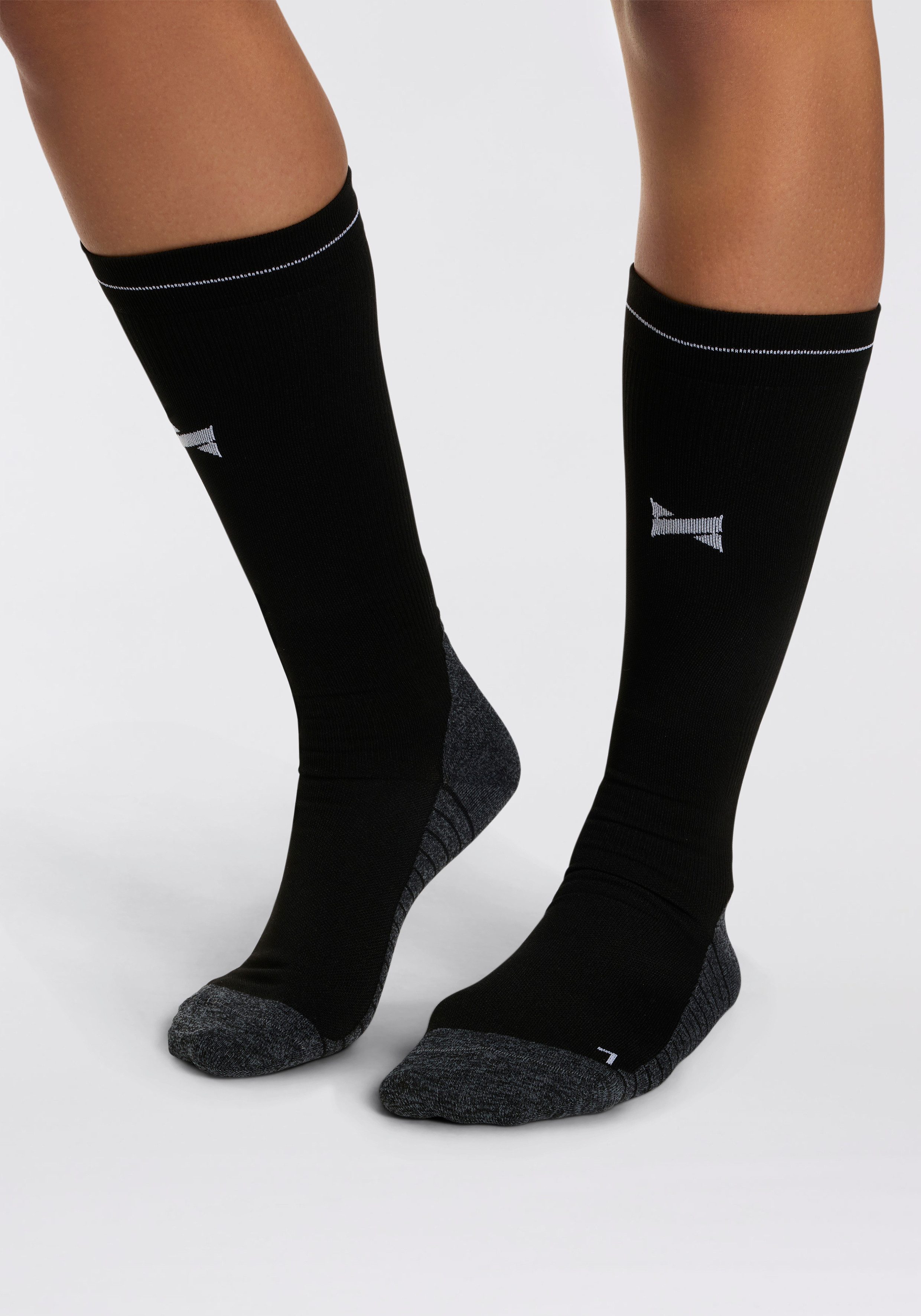 XTREME sockswear Compressiekousen Set van 2 met elastische ribstructuur (2 paar, 2)