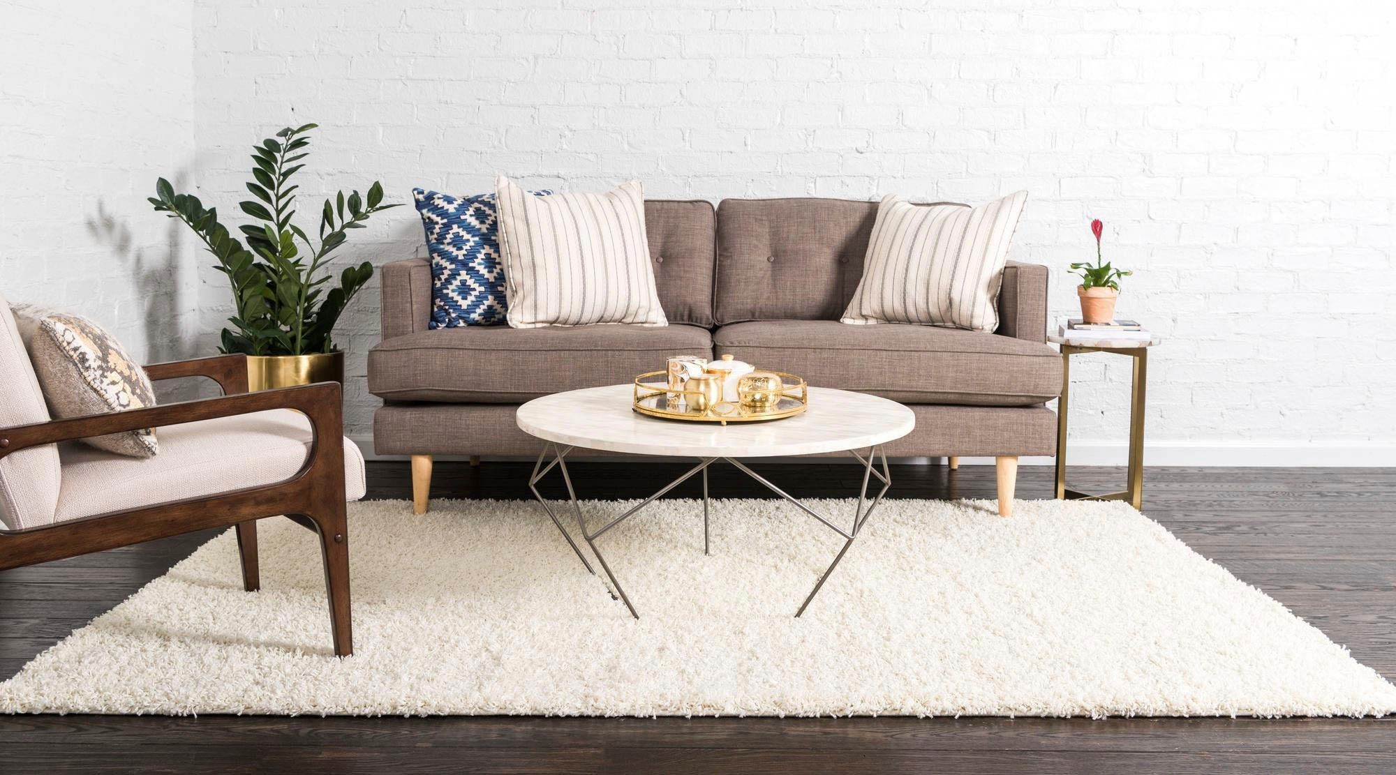 Myflair Möbel & Accessoires Hoogpolig vloerkleed Shaggy shag voorraadopruiming geweven, unikleurig, ideaal in de woonkamer & slaapkamer