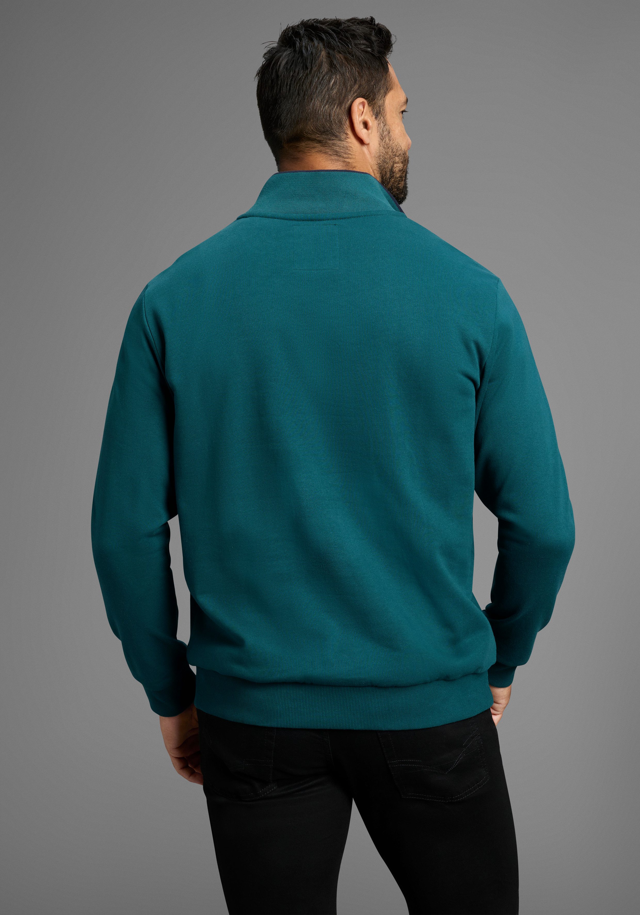 Man's World Sweatshirt met contrasterende kraag - nieuwe collectie