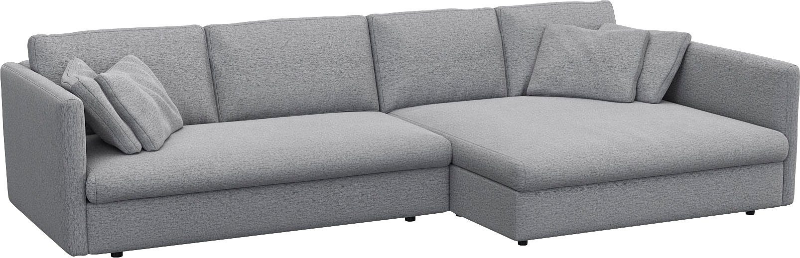 FLEXLUX Hoekbank Lovane Zacht en zeer comfortabel, grote zitdiepte op koudschuim, inclusief sierkussen