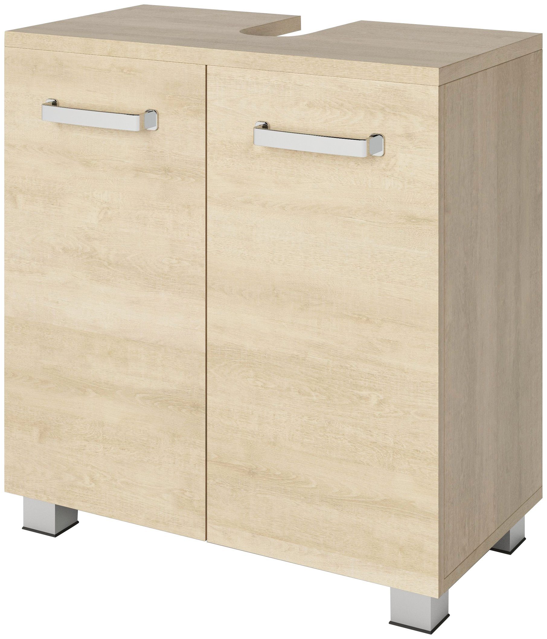 welltime Wastafelonderkast Cosmo Bxdxh: ca. 60x32,5x63,5 cm, 2 vakken