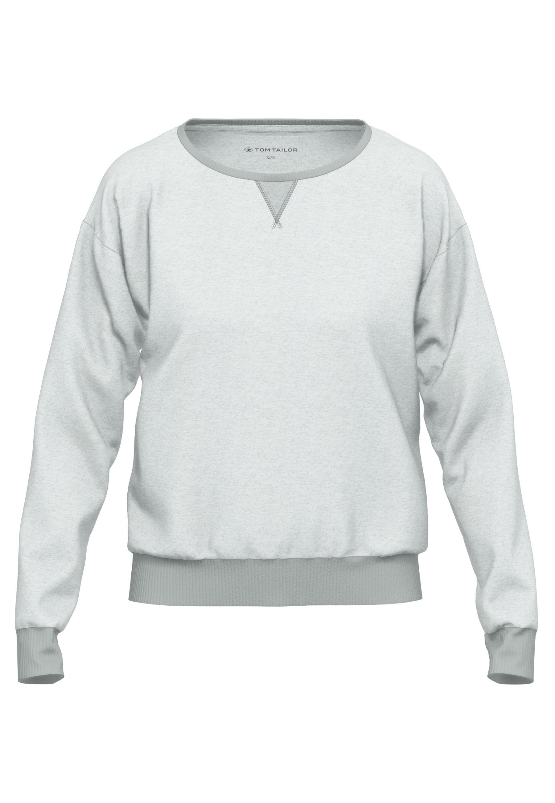 Tom Tailor Sweatshirt Manilla in gemêleerde look