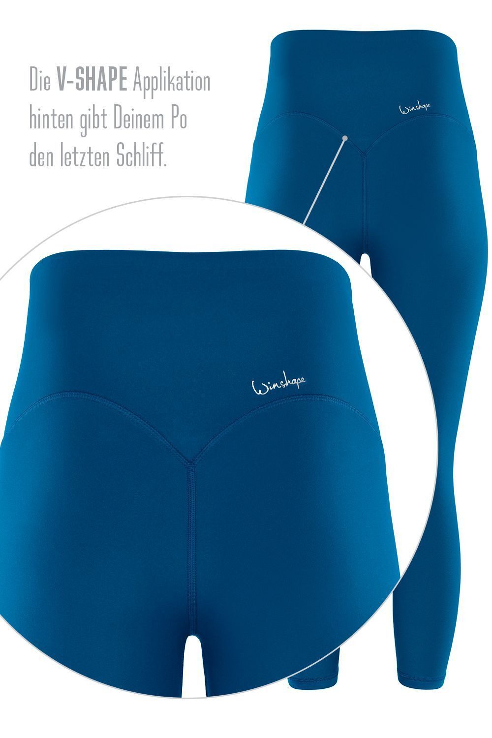 Winshape Legging 7 8-Tights HWL317C met v-vorm applicatie en core-band