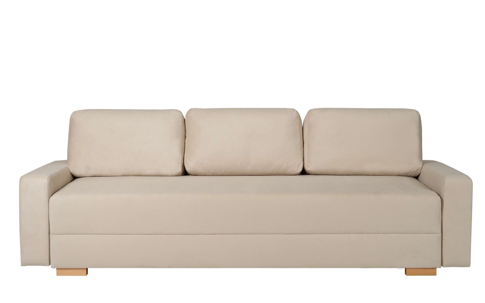 INOSIGN 3-zitsbank SHERIDIAN slaapbank met bedlade, in fijncord en velvet met golvende ondervering, moderne bekleding, b/h/d 225/94/80