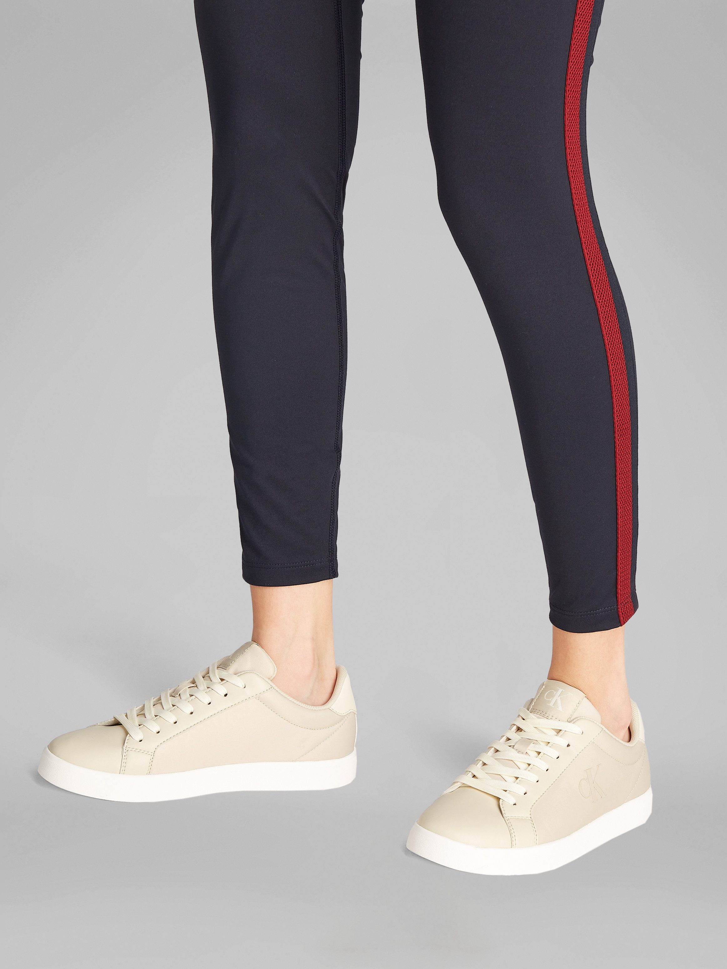 Calvin Klein Sneakers 3 CUPSOLE NY WN , veterschoenen, vrijetijdssneaker, lage schoen met gewatteerde schacht