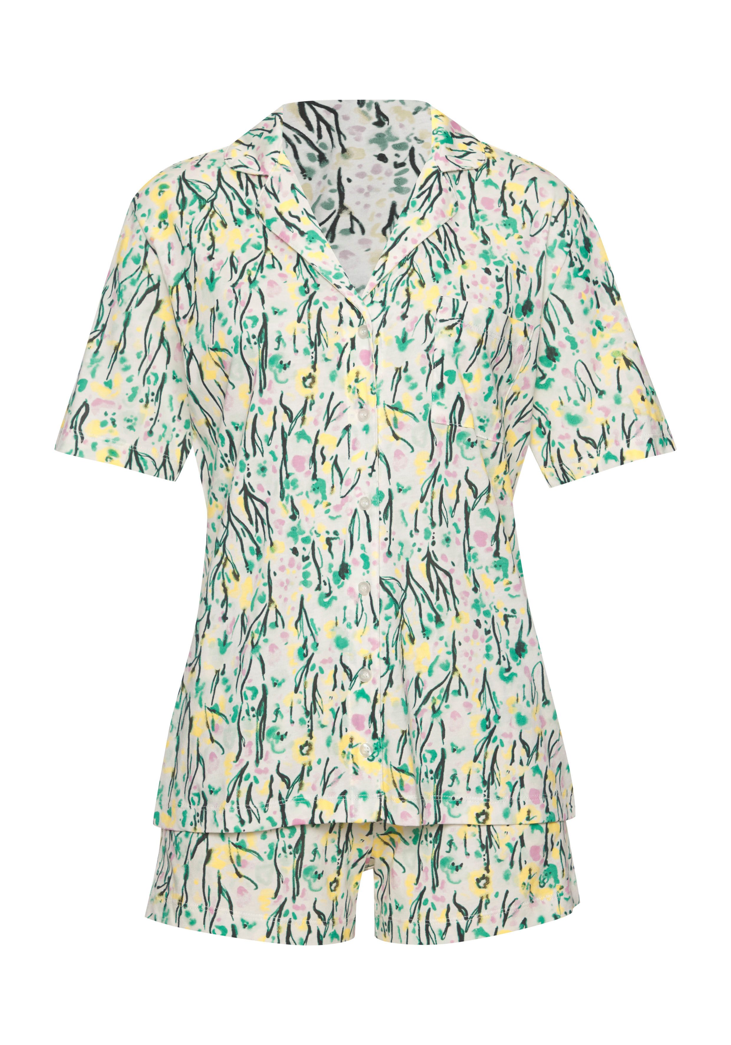 Vivance Dreams Shortama met aquarel patroon (2-delig)