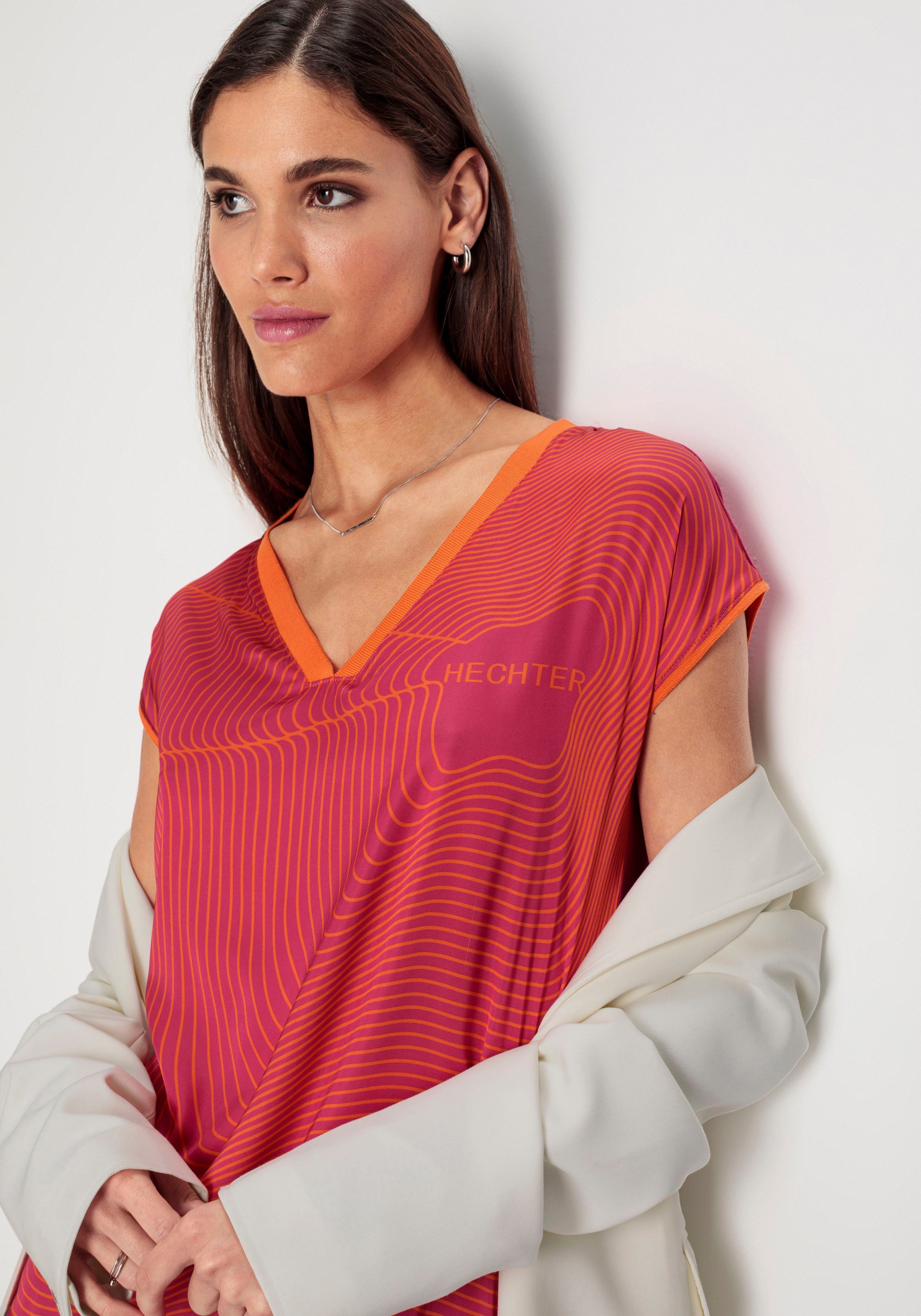 HECHTER PARIS Shirtblouse met logoprint