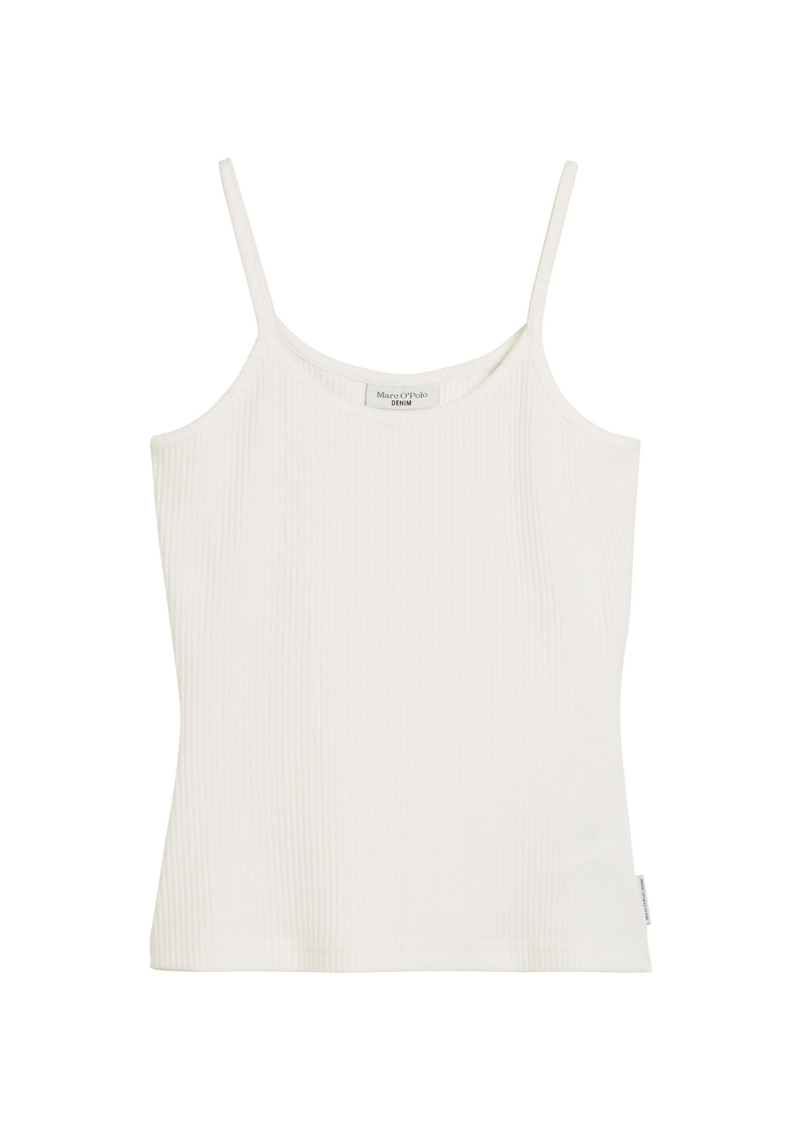 Marc O'Polo DENIM Top met spaghettibandjes Ribstructuur, spaghettibandjes