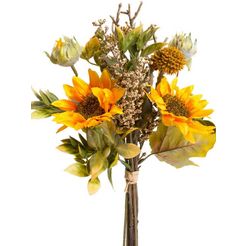 botanic-haus kunsttak boeket zonnebloemen geel