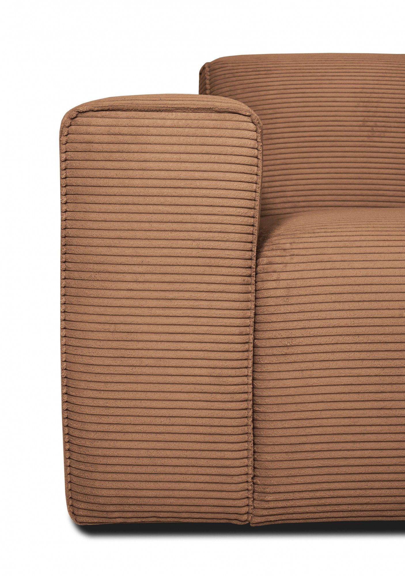 INOSIGN 2-zitsbank Clayton in een trendy ribfluwelen bekleding, diverse combinaties mogelijk