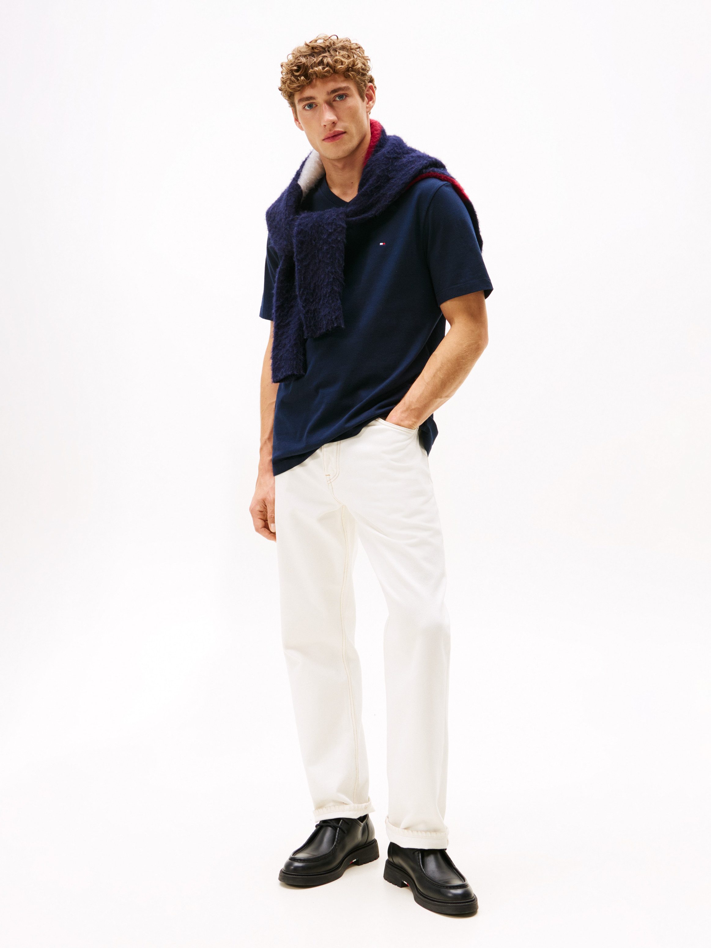 Tommy Hilfiger Shirt met V-hals ESSENTIAL V-NECK TEE