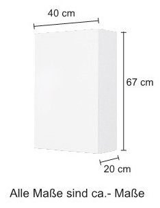 welltime Hangend kastje Horki 40 cm breed