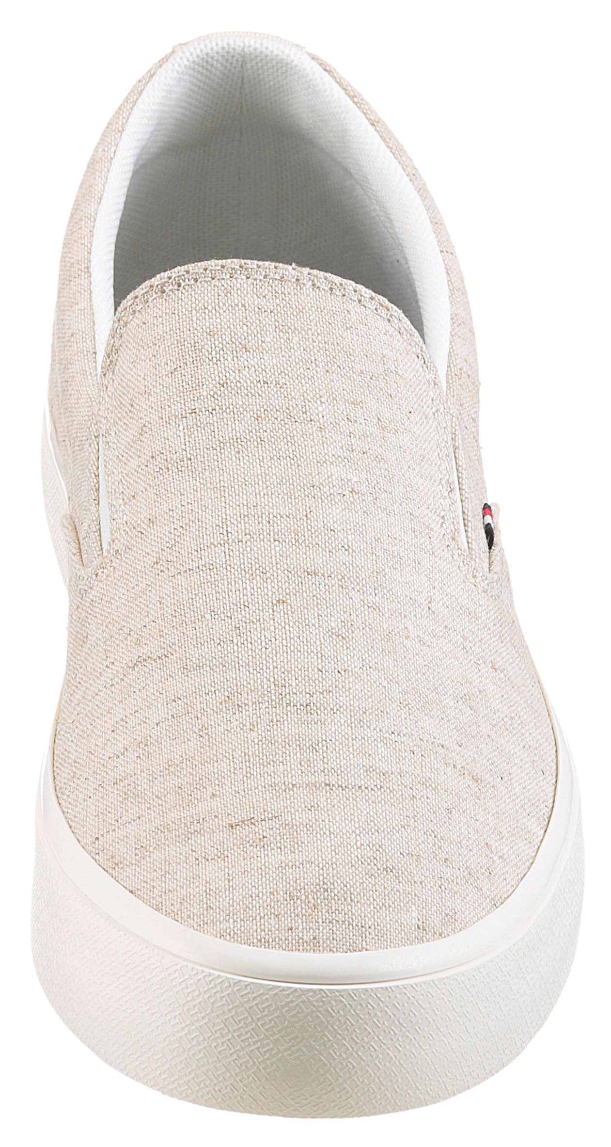 Tommy Hilfiger Slip-on sneakers TH HI VULC LOW SLIP ON CH , vrijetijdsschoen, instapschoen, lage schoen met zij-elastieken