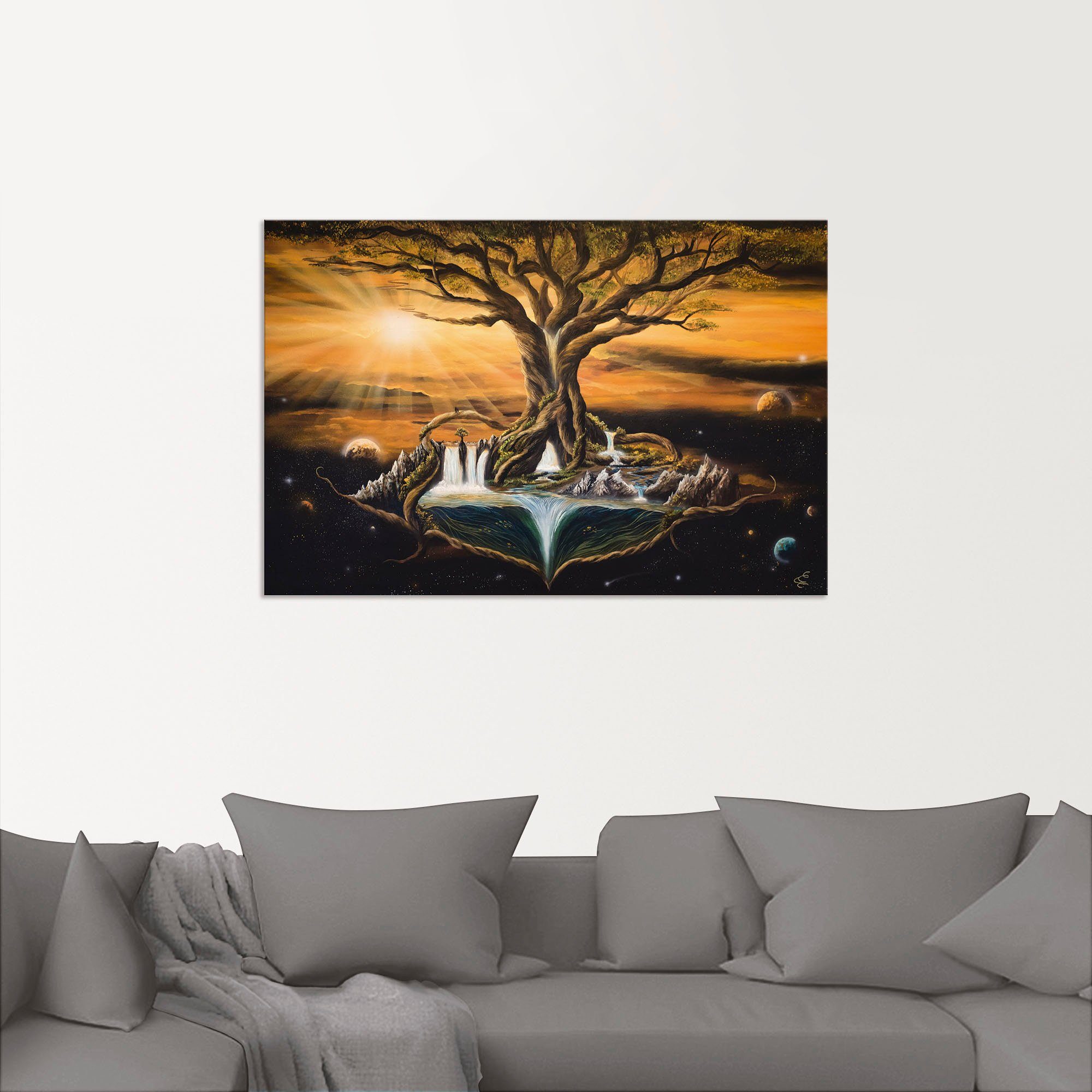 Artland Artprint De droom van de werelden als artprint van aluminium, artprint voor buiten, poster, muursticker in diverse maten formaten