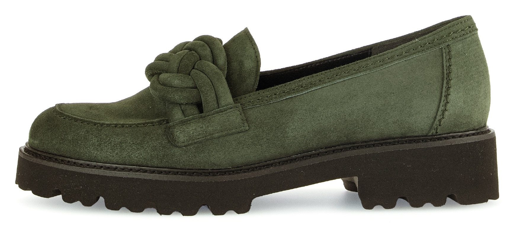 Gabor Loafers , slipper, lage schoen, instapschoen met gevlochten sierband